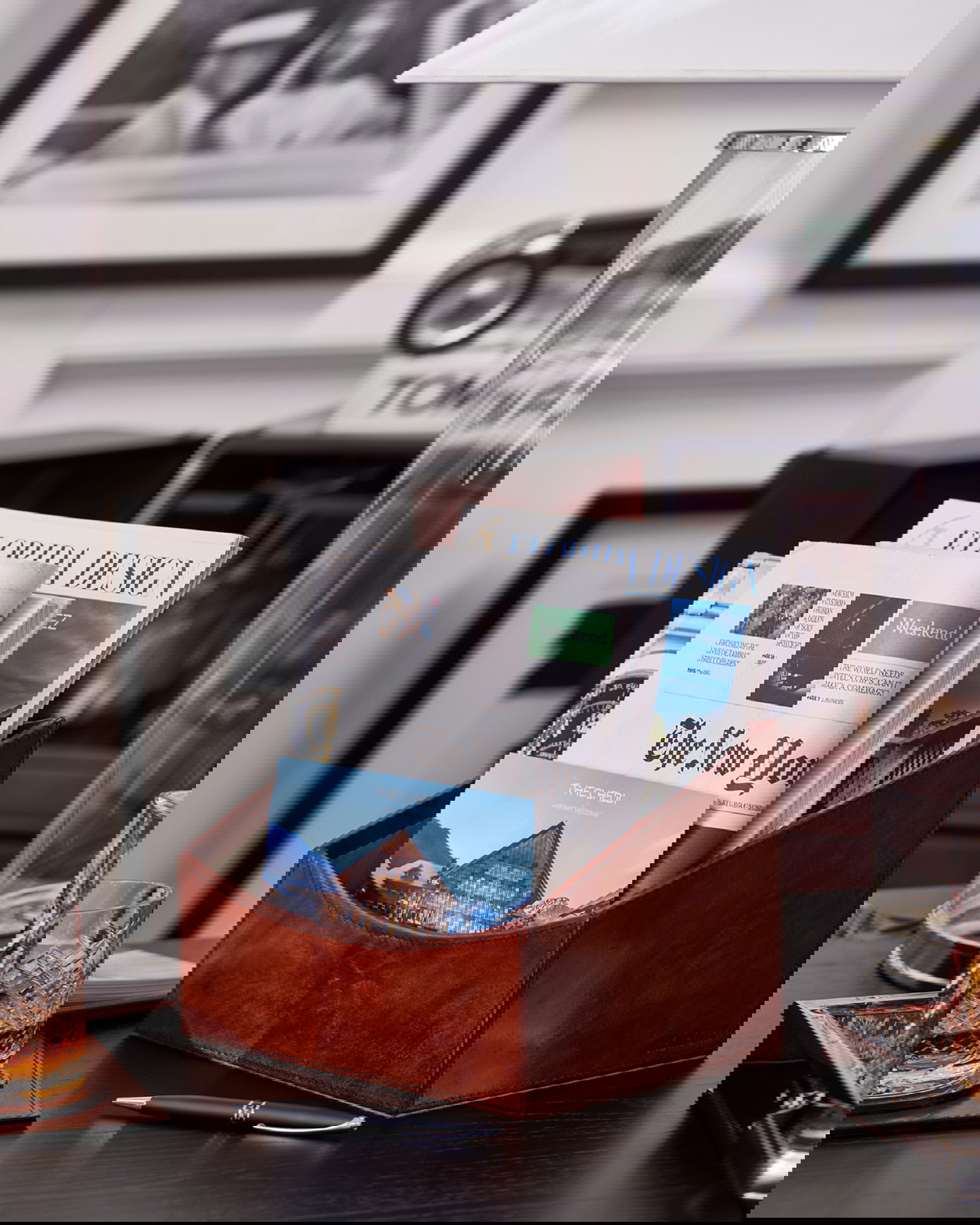 Kensington brevställ läder