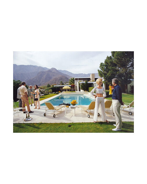 Poolside Conversation