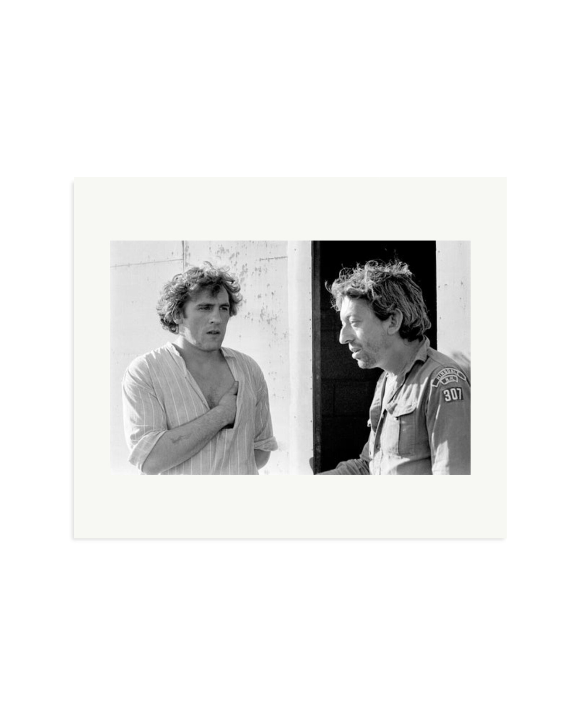 Gerard Depardieu and Serge Gainsbourg Print Only / Large