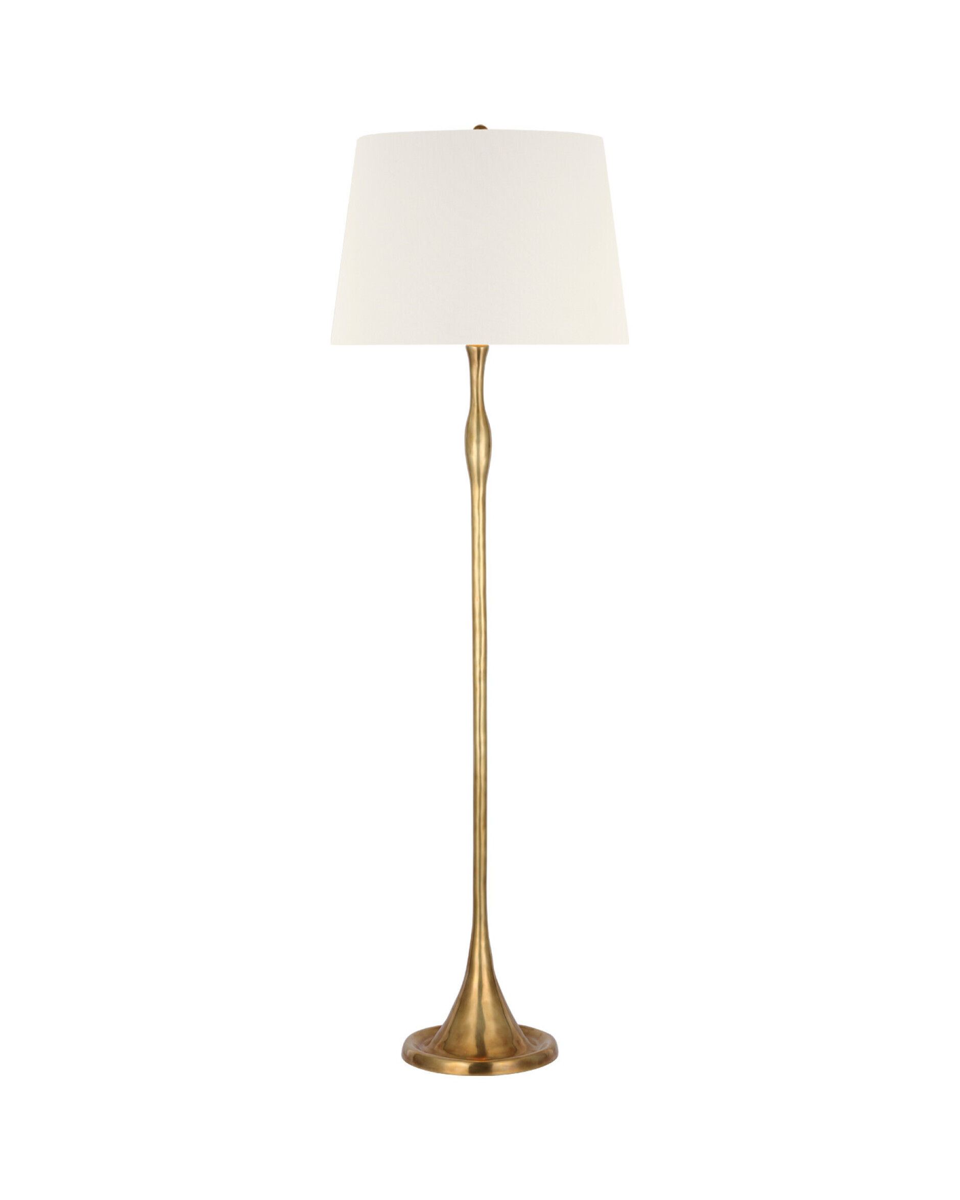 Romero Floor Lamp Antique Brass/Linen