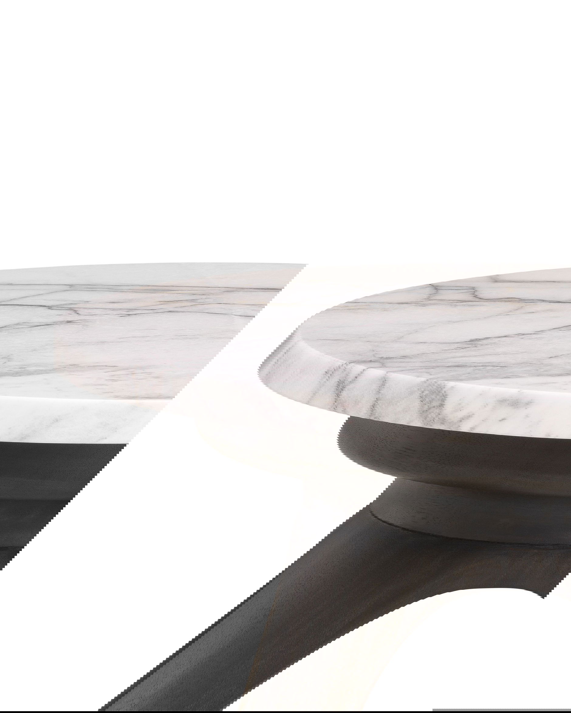 Borre sidobord marmor rund