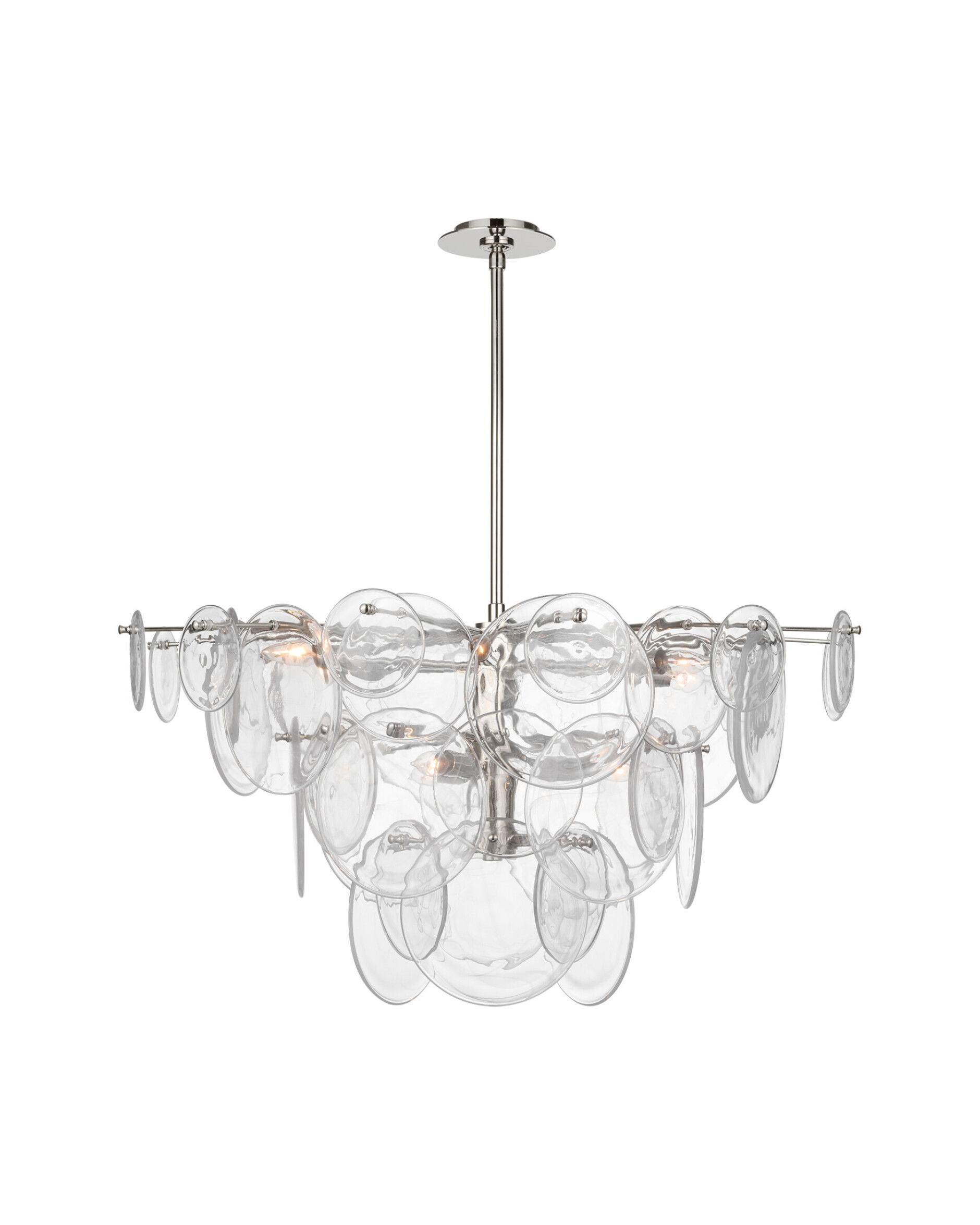 Loire takkrona nickel/klarglas L