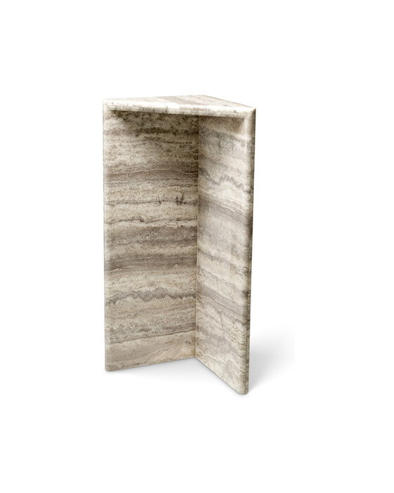 Northbridge piedestal silver travertine | Möbler - Bord - Sidobord | Möbelexperten