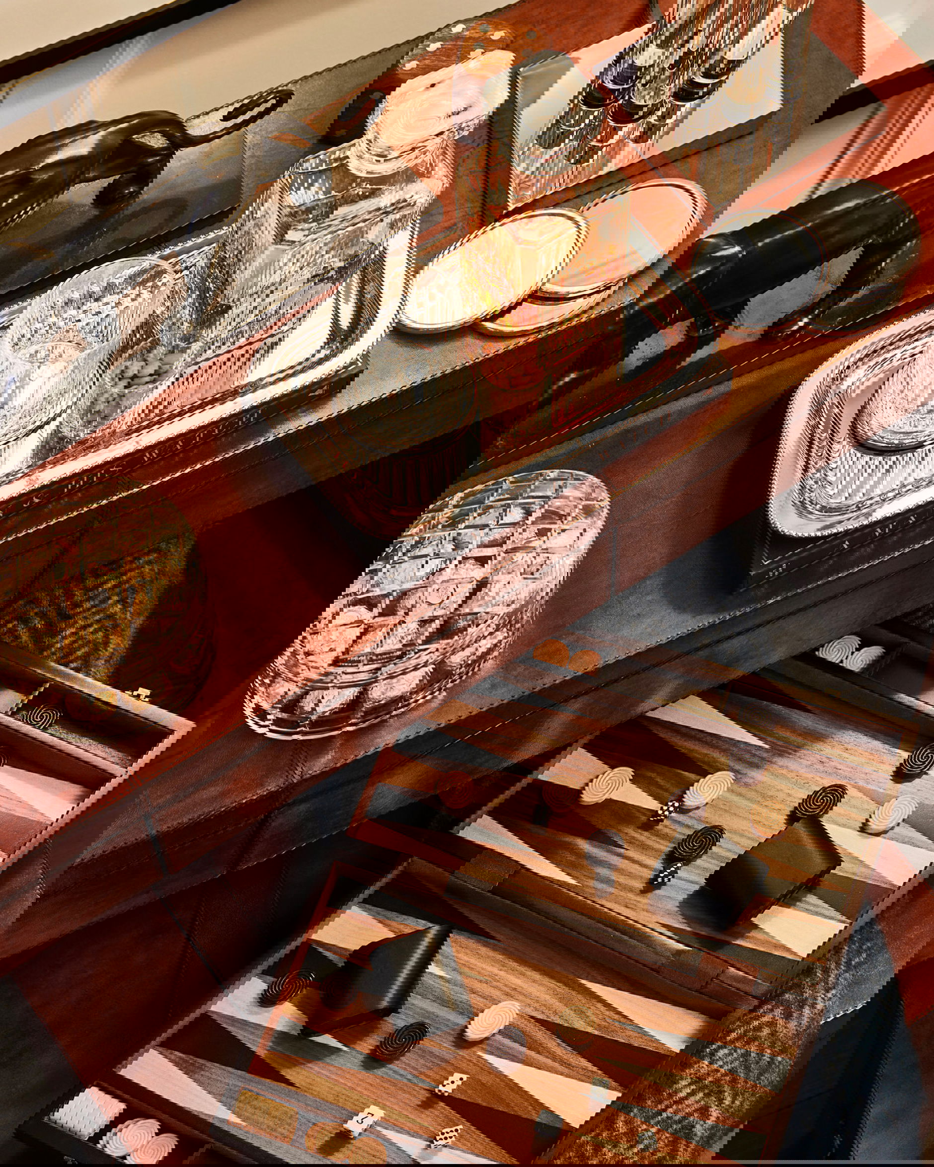 Kensington skrivbord läder