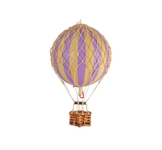 Lavender - Hot Air Balloon Floating The Skies Mint