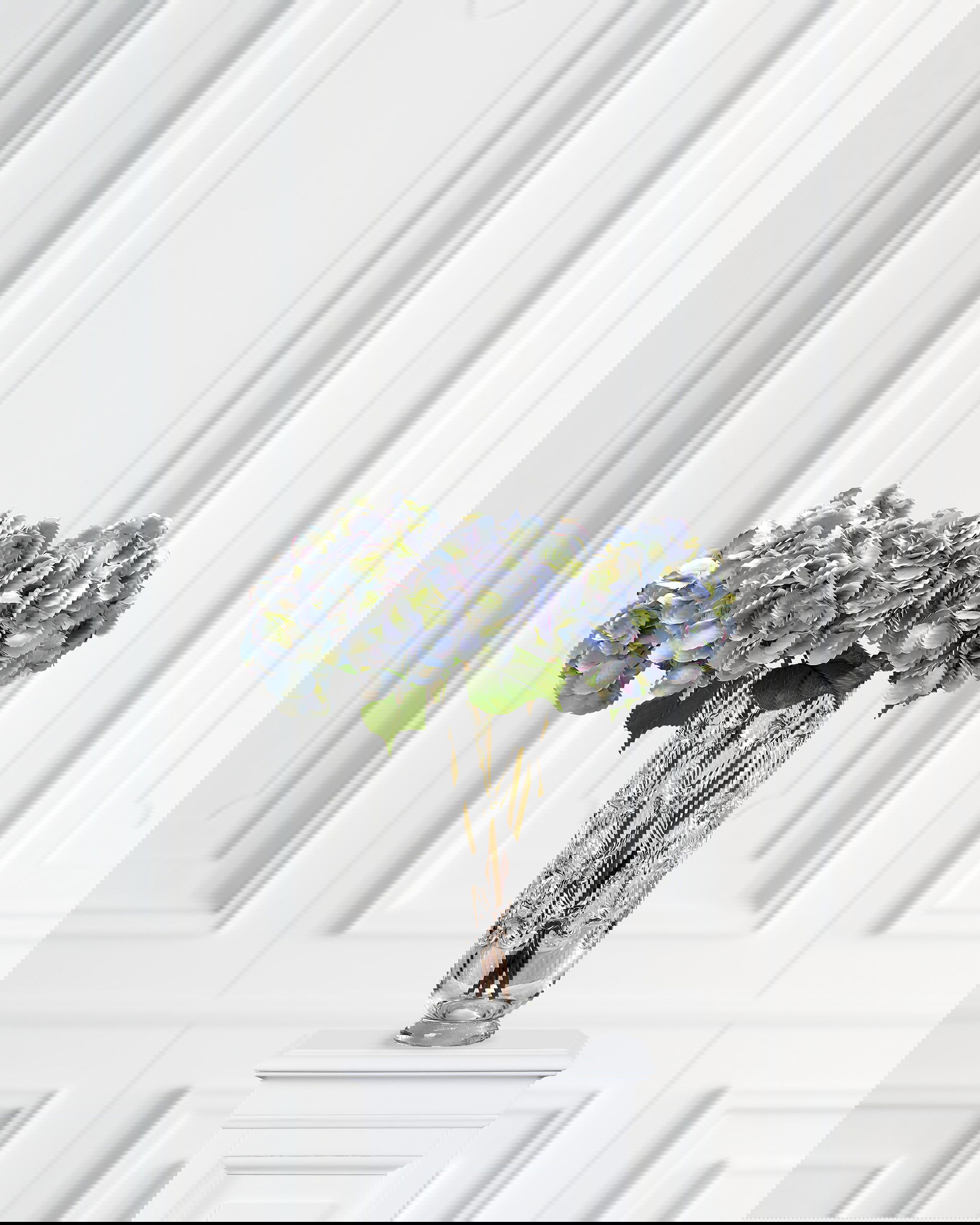 Hortensia snittblomma blå