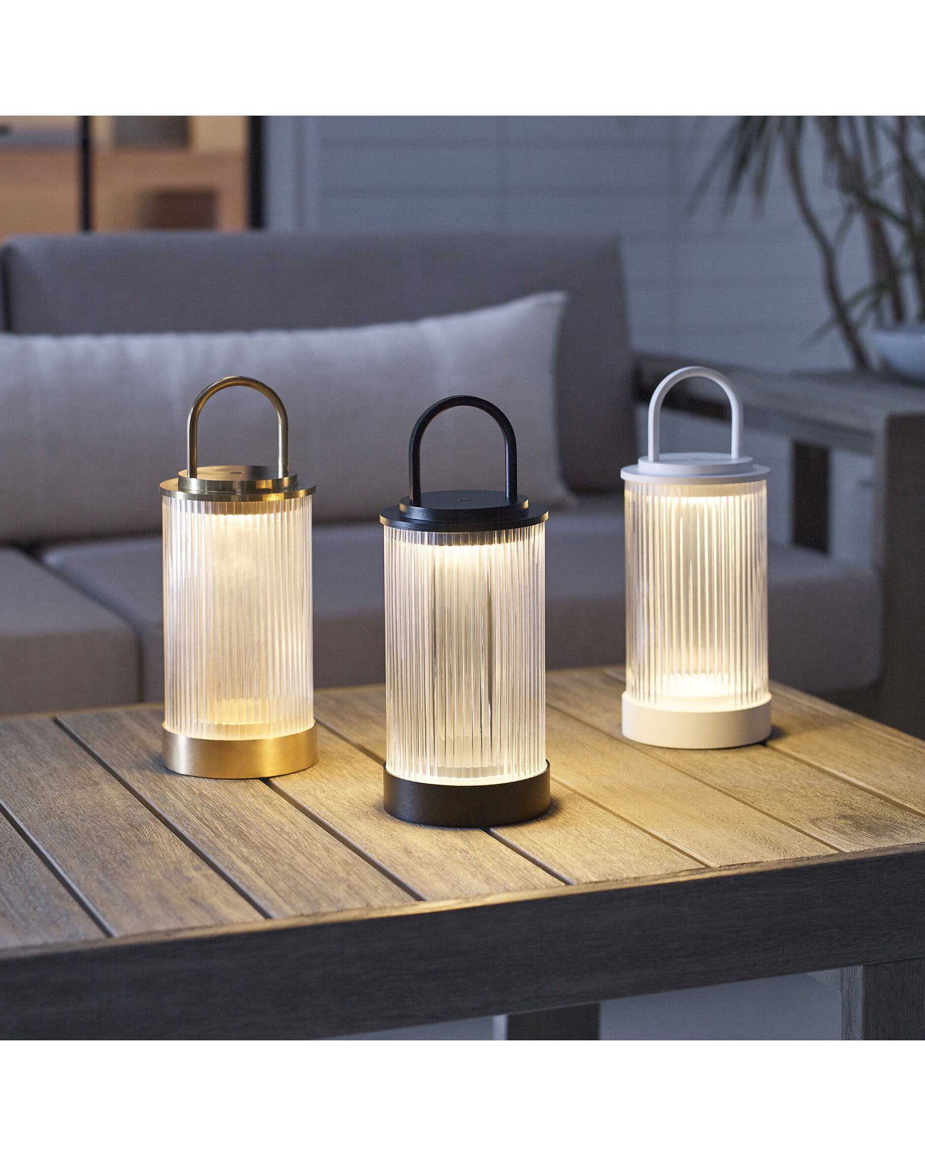 Tawa bordslampa uppladdningsbar svart