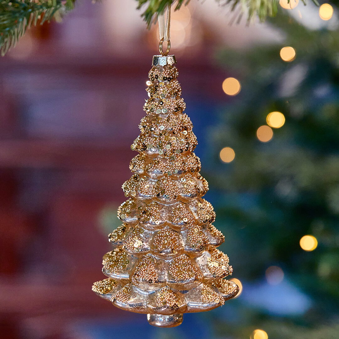 Christmas Tree Ornament Gold