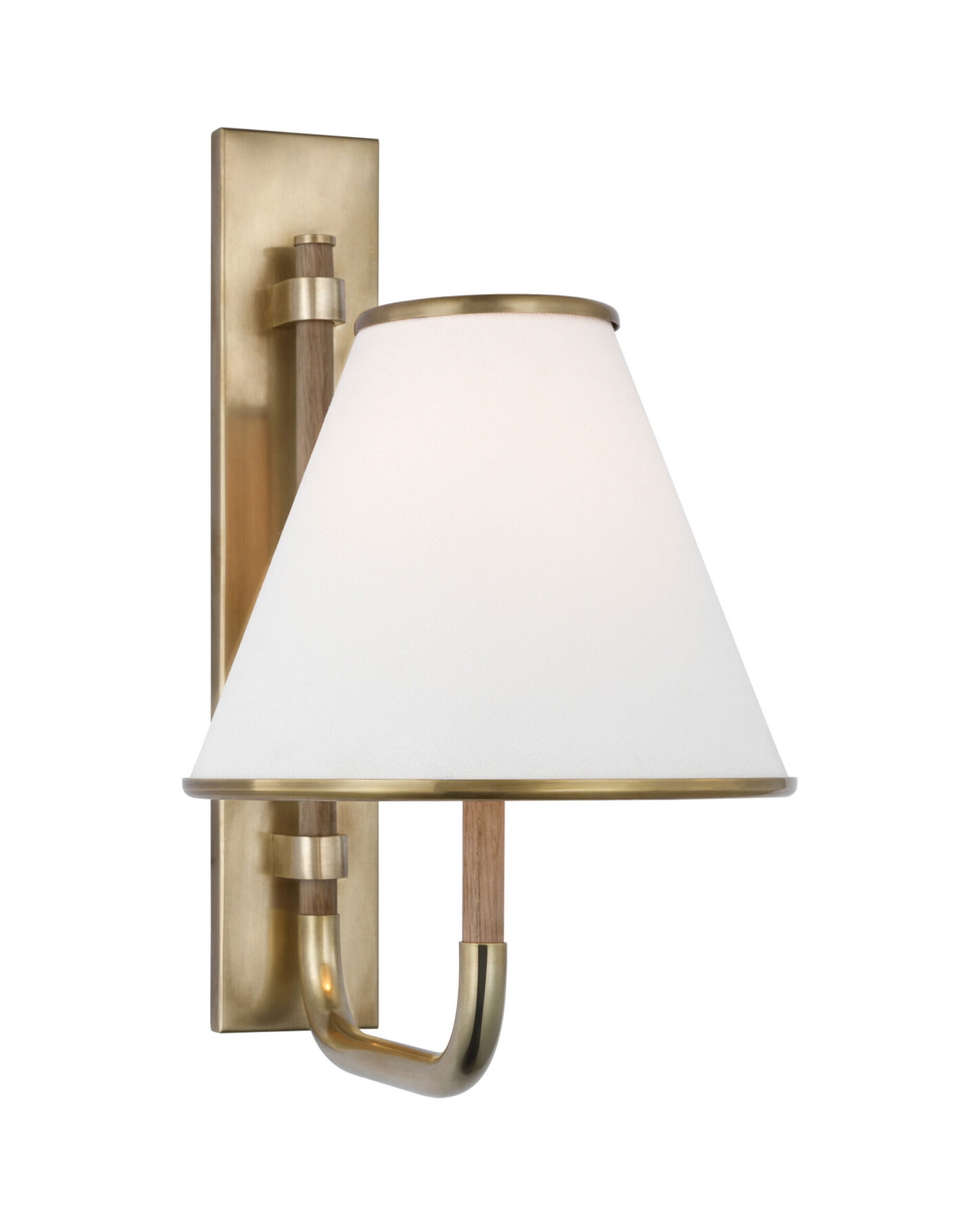 Rigby vägglampa mässing