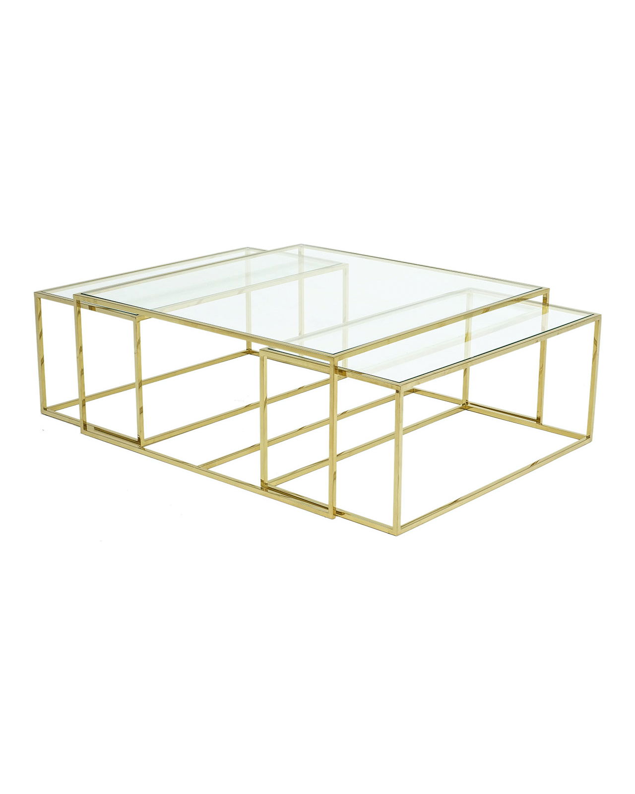 Three set table - satsbord mässing