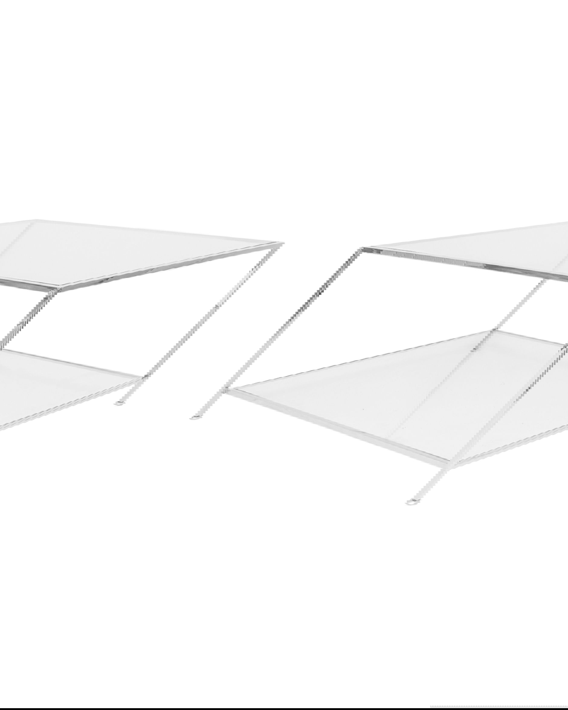 Big Square Coffee Table Chrome