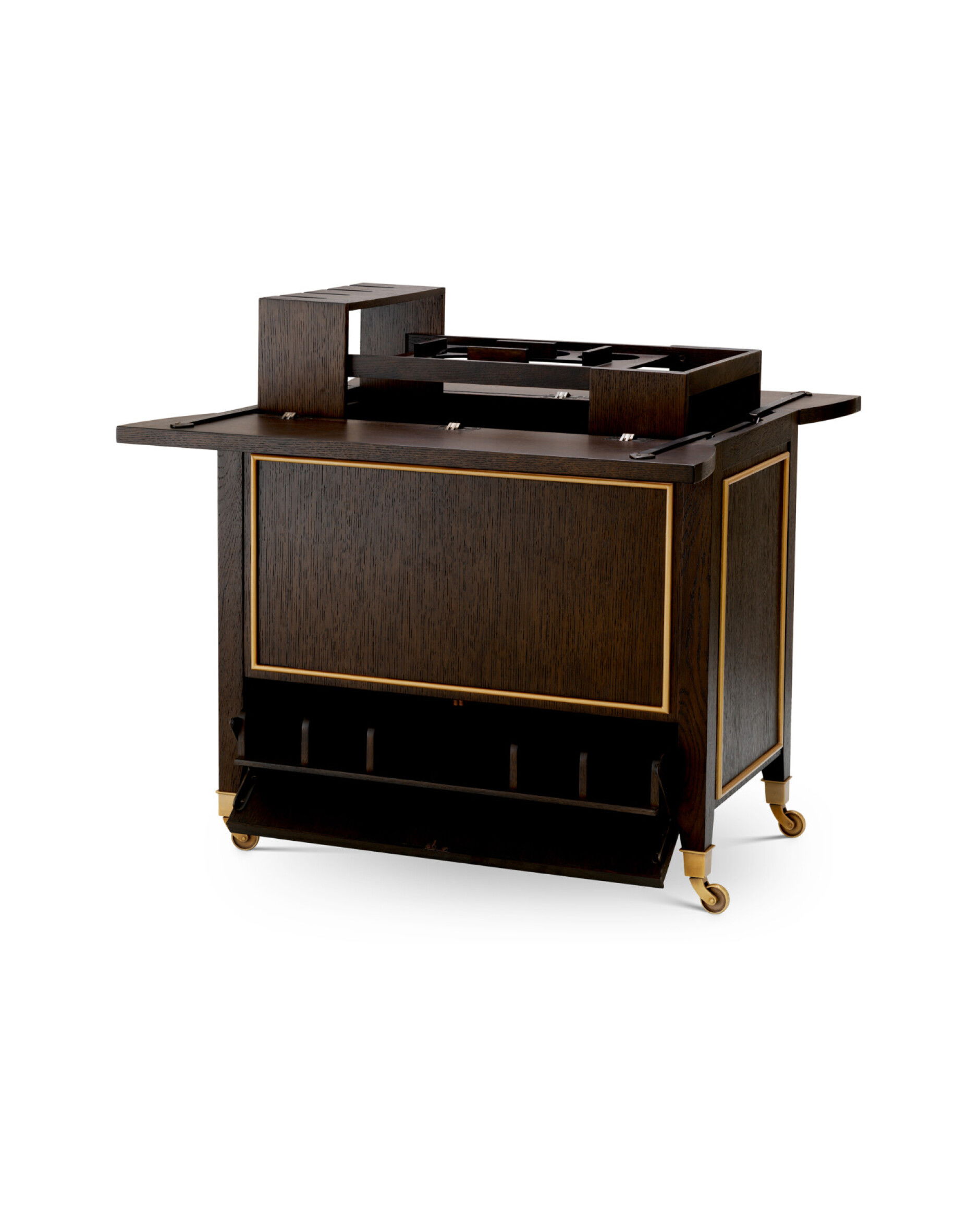 Galliano serveerwagen bruin eikenfineer