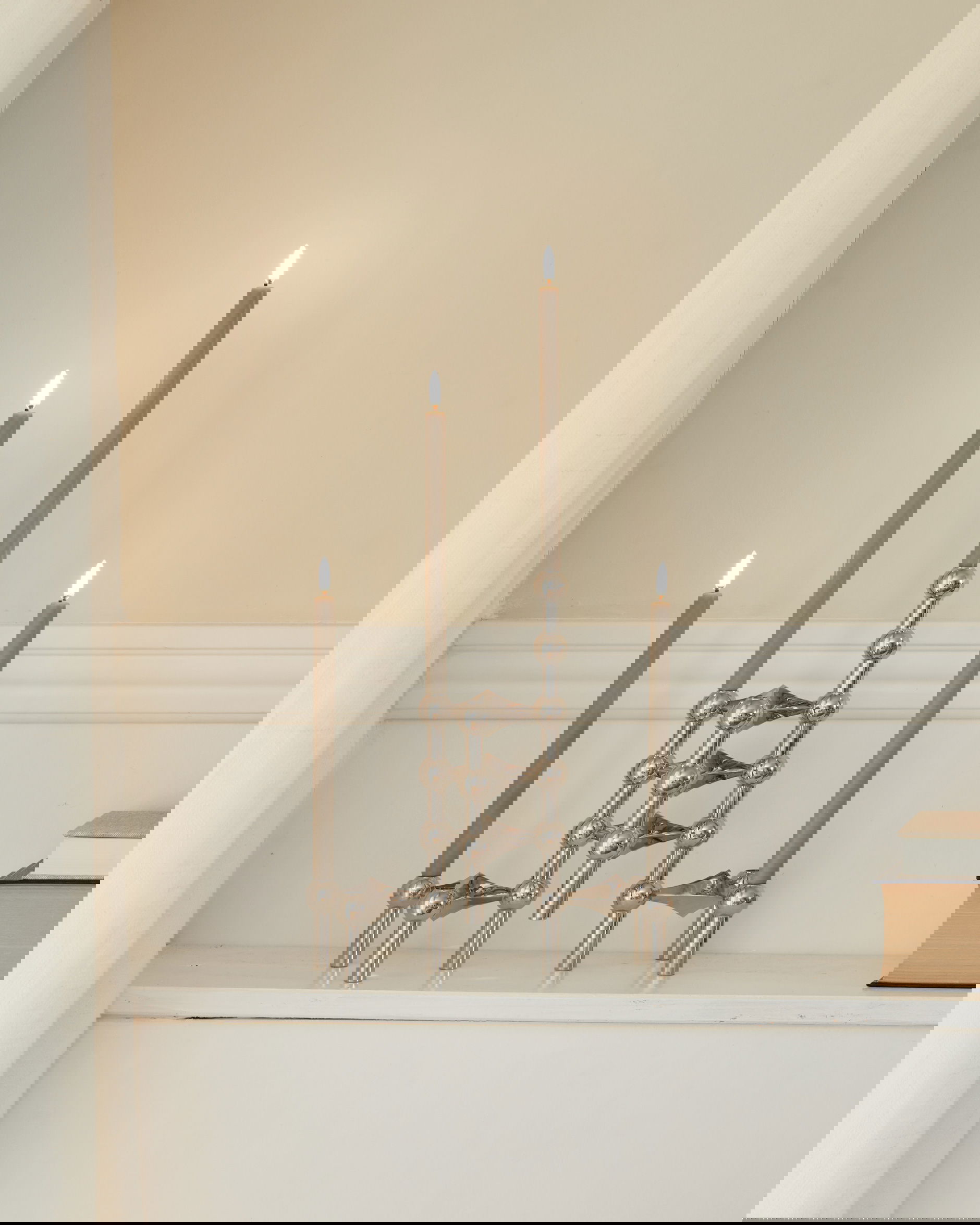 Nagel ljusstake krom