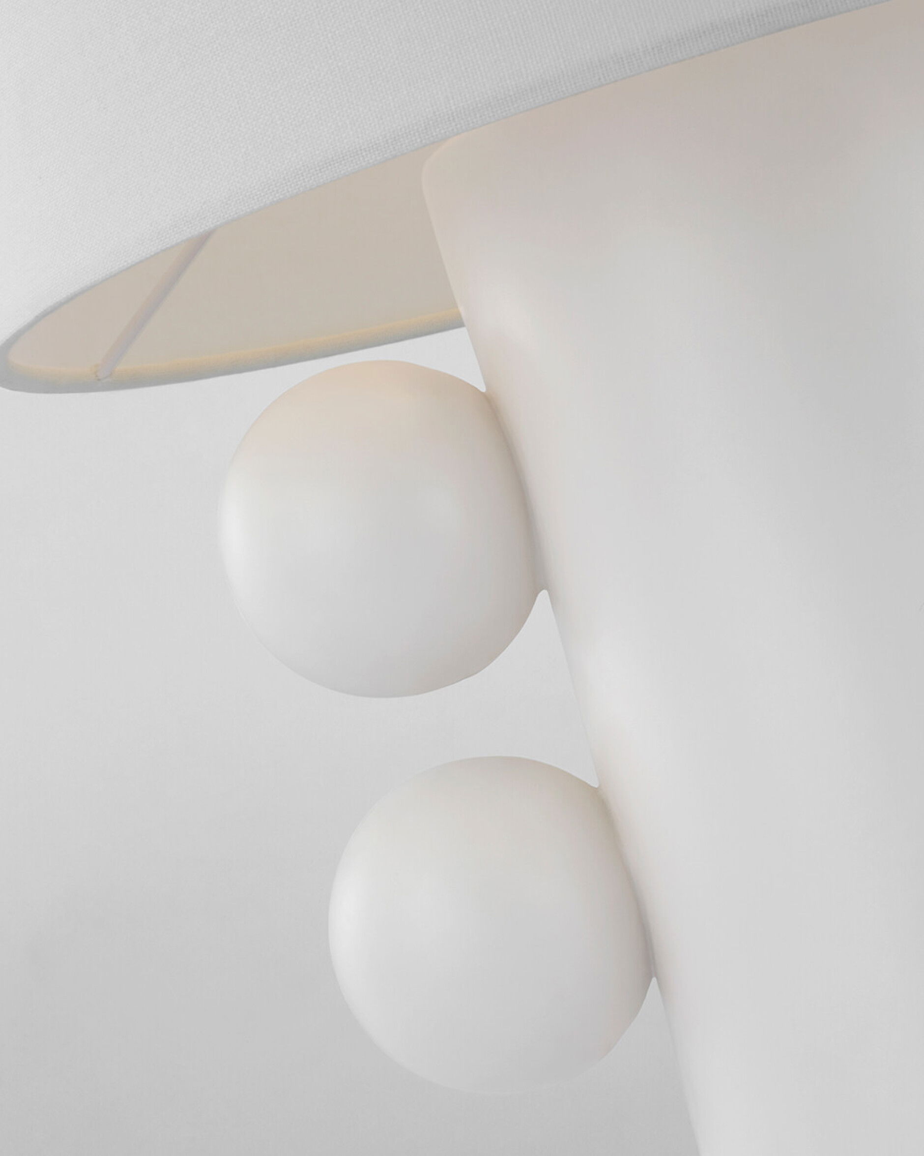 Tiglia Low Table Lamp White