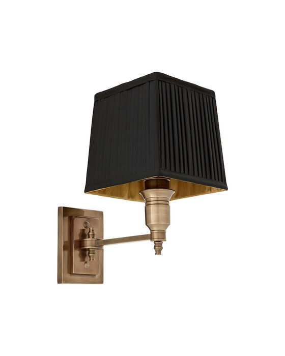 Vegglampe Lexington, messing svart