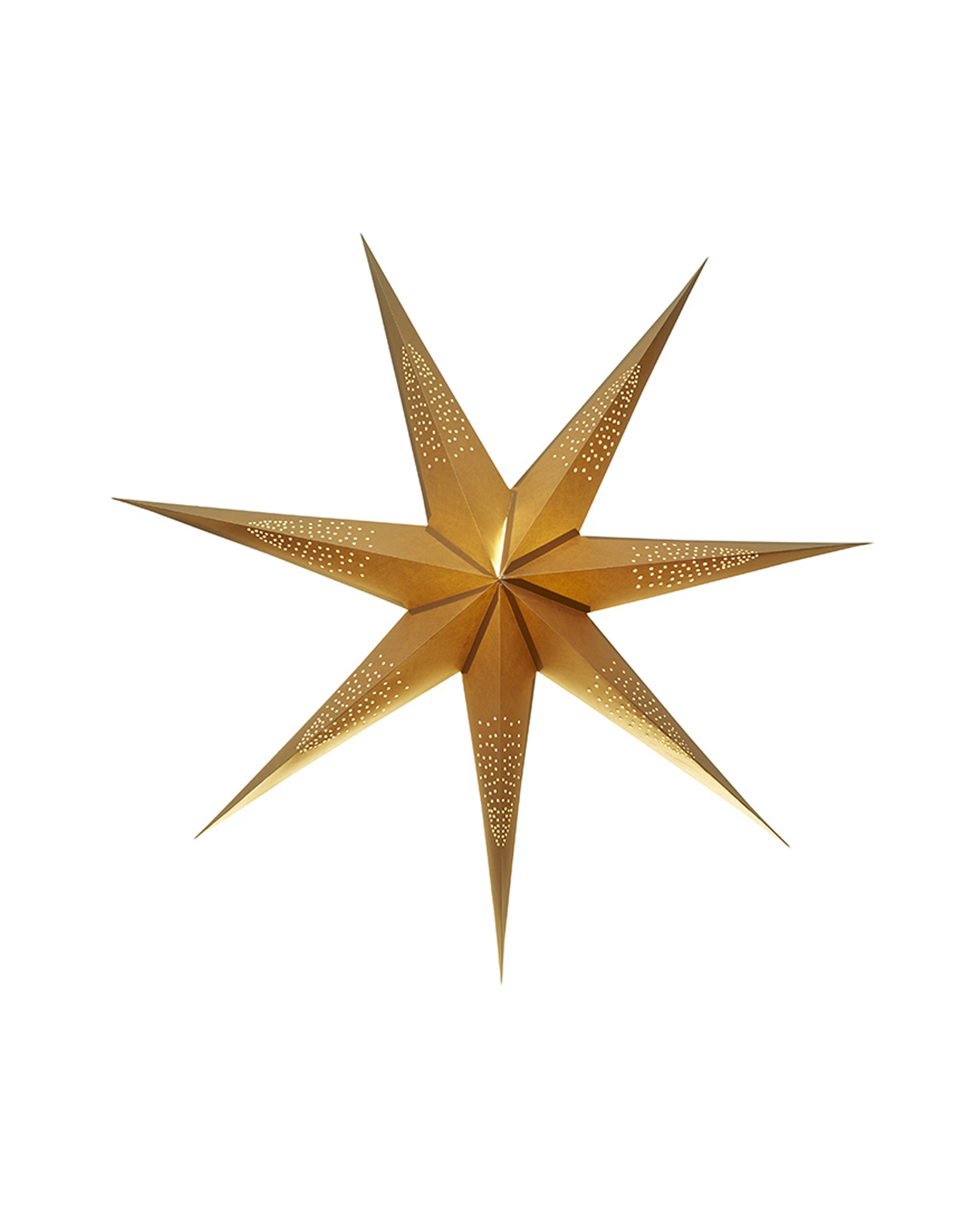 Holiday adventsstjärna guld OUTLET