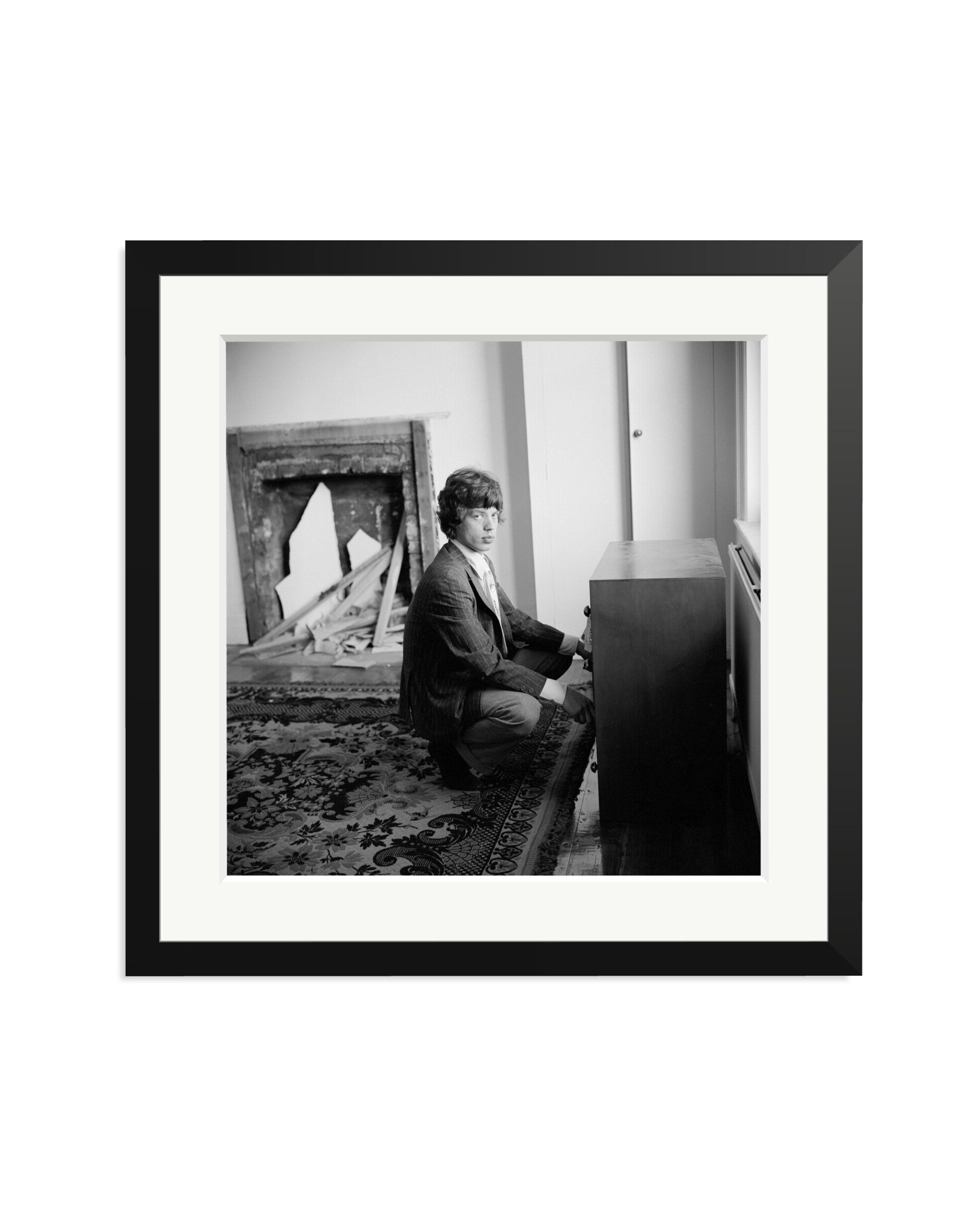 Mick Jagger at Home, 1966 Black / Large