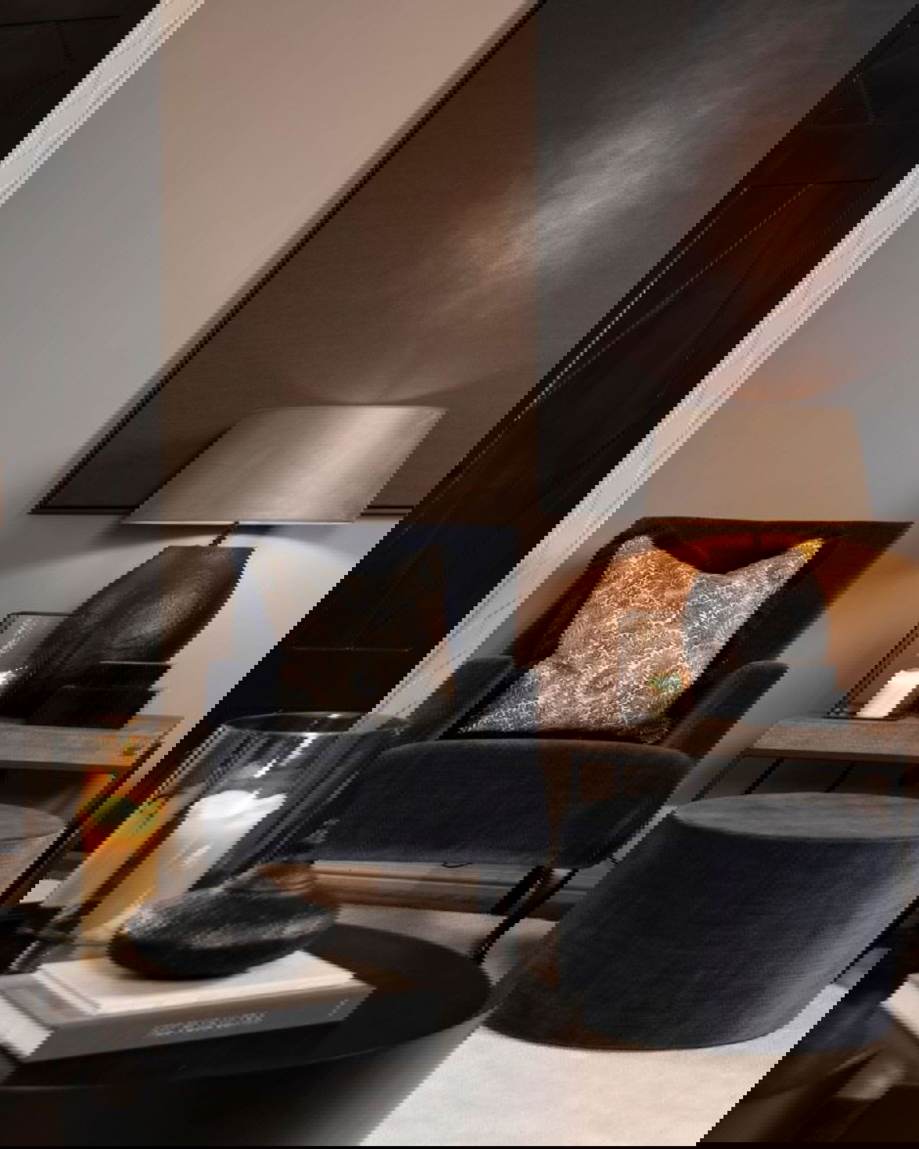 Medina kissenbezug fransen flower indigo