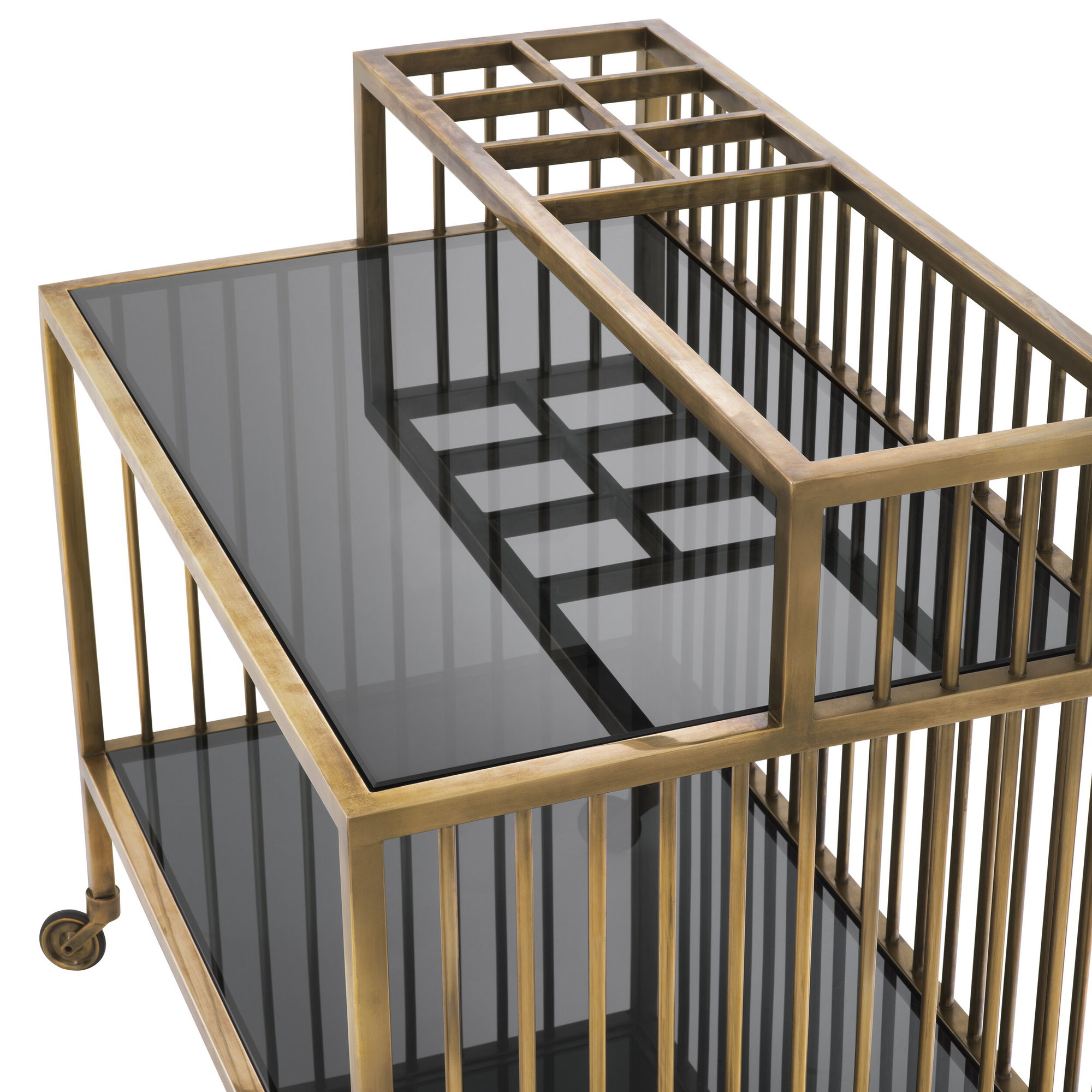 Rutherford drinkvagn vintage mässing