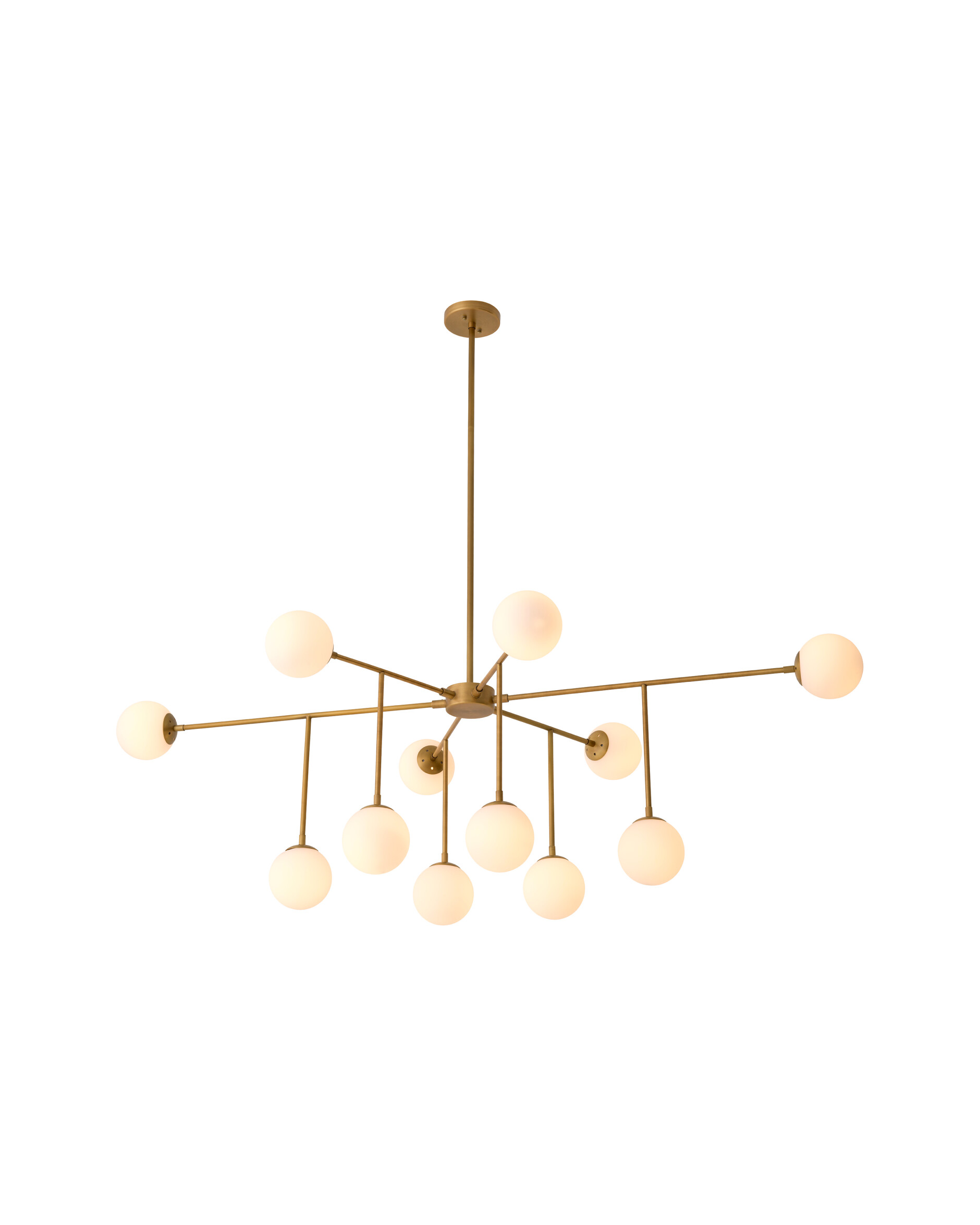 Aram taklampa antik mässing