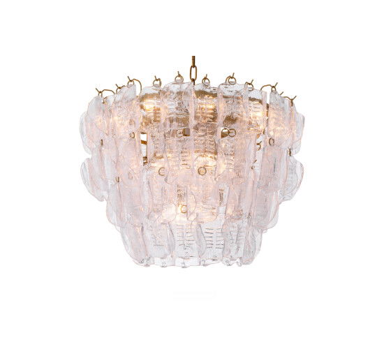 Helder glas - Solange Chandelier Pink