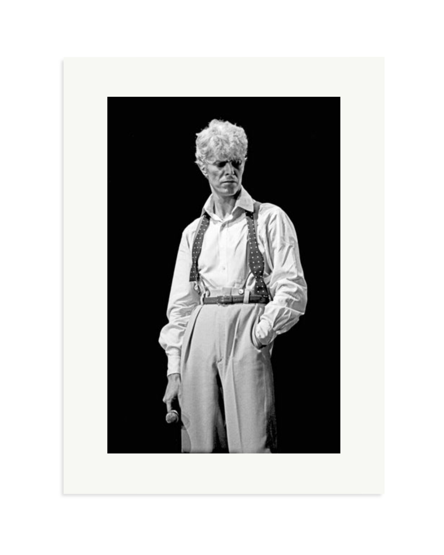 David Bowie 1983 Black and White Print Only / XL