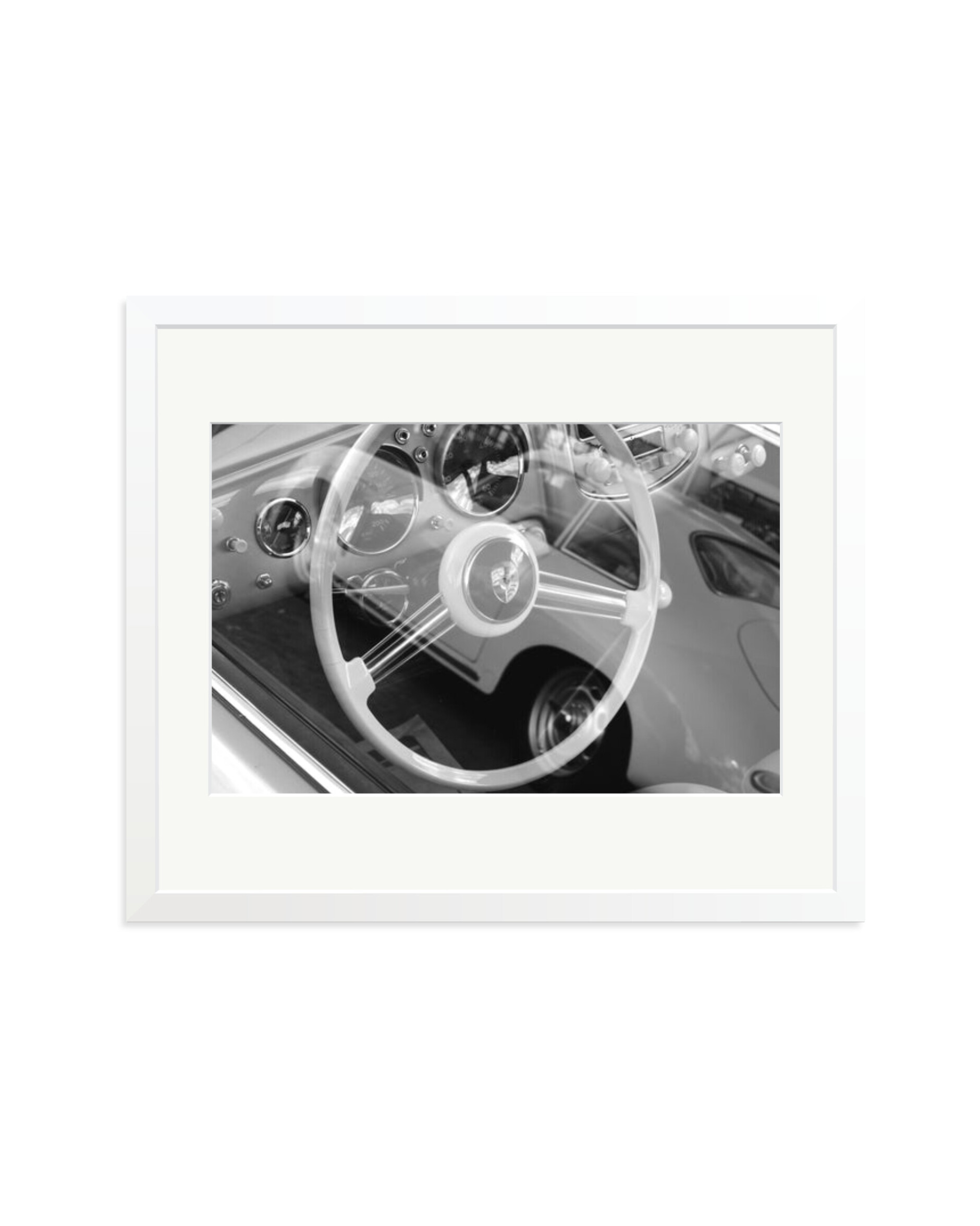 Porsche Steering Wheel White / Large