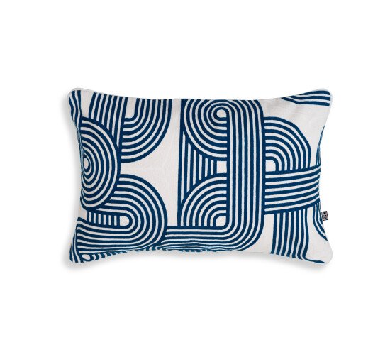 Blue/White - Abaças Cushion Blue / White