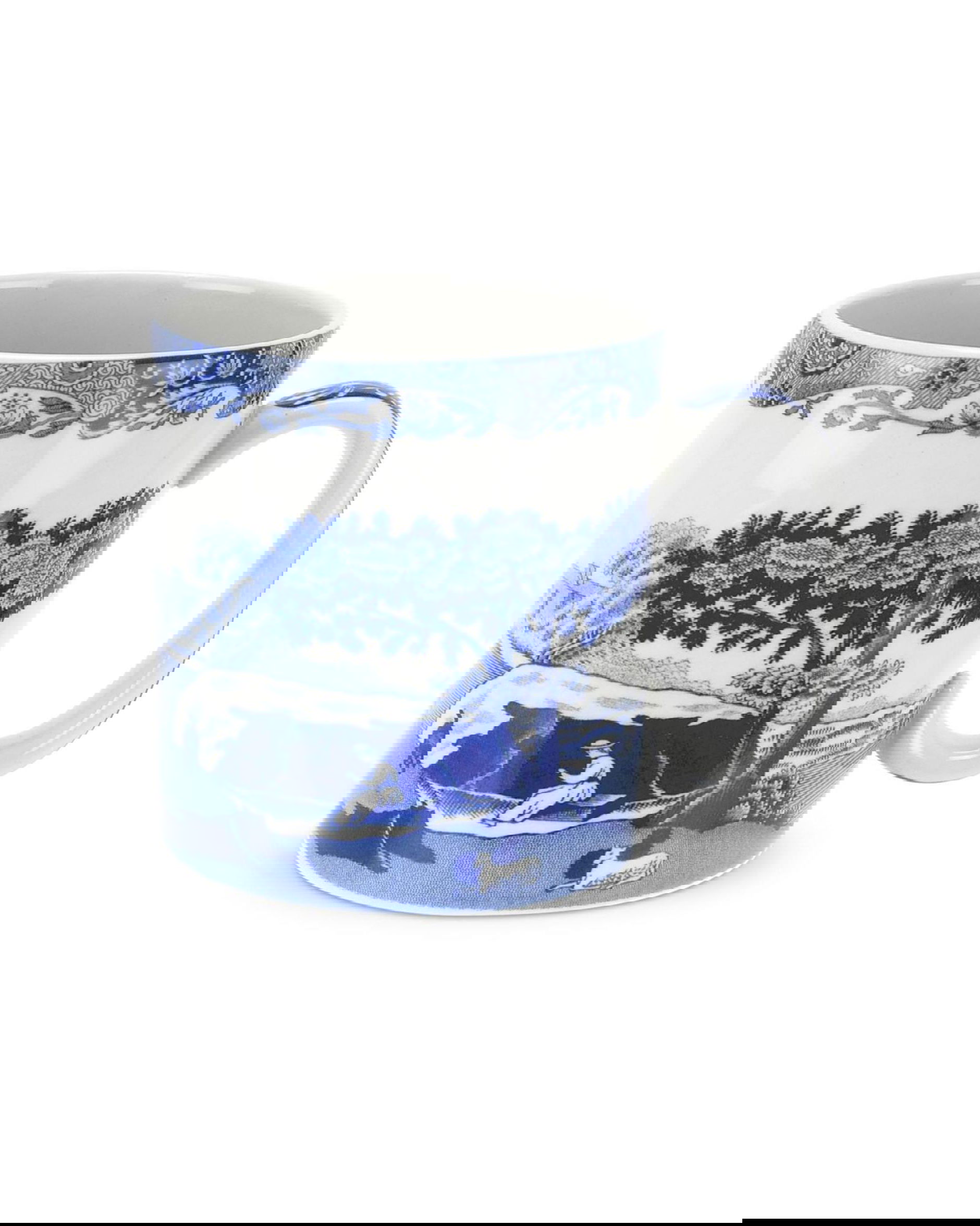 Blue Italian kopp blå/vit