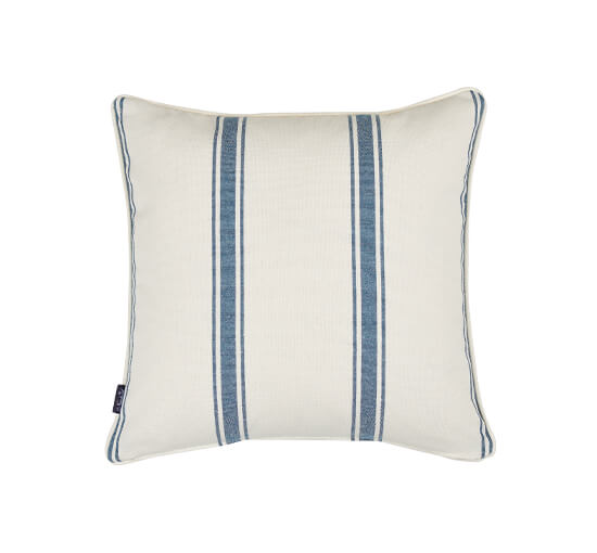 Blue - Shannon Cushion Cover Blue/White