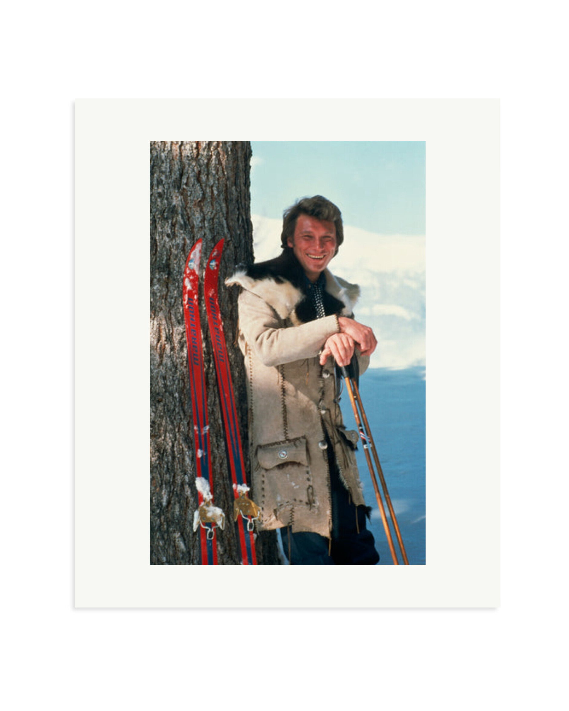 Johnny Hallyday Winter Sport Print Only / Large