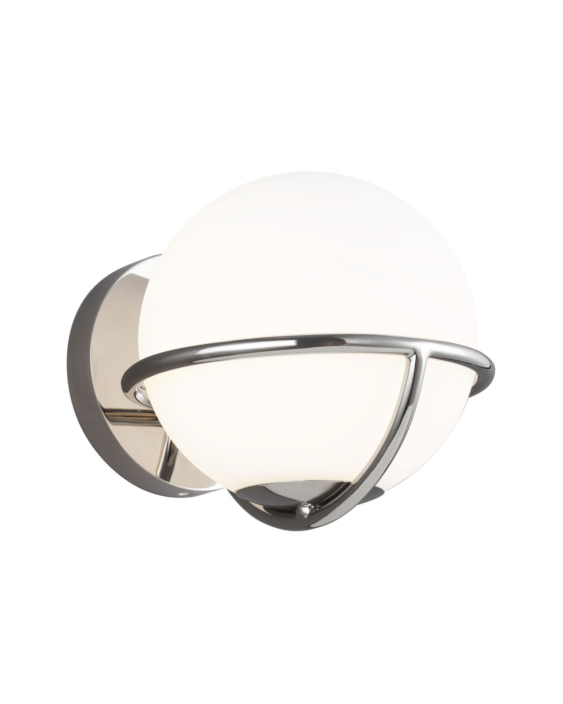 Apollo vägglampa nickel