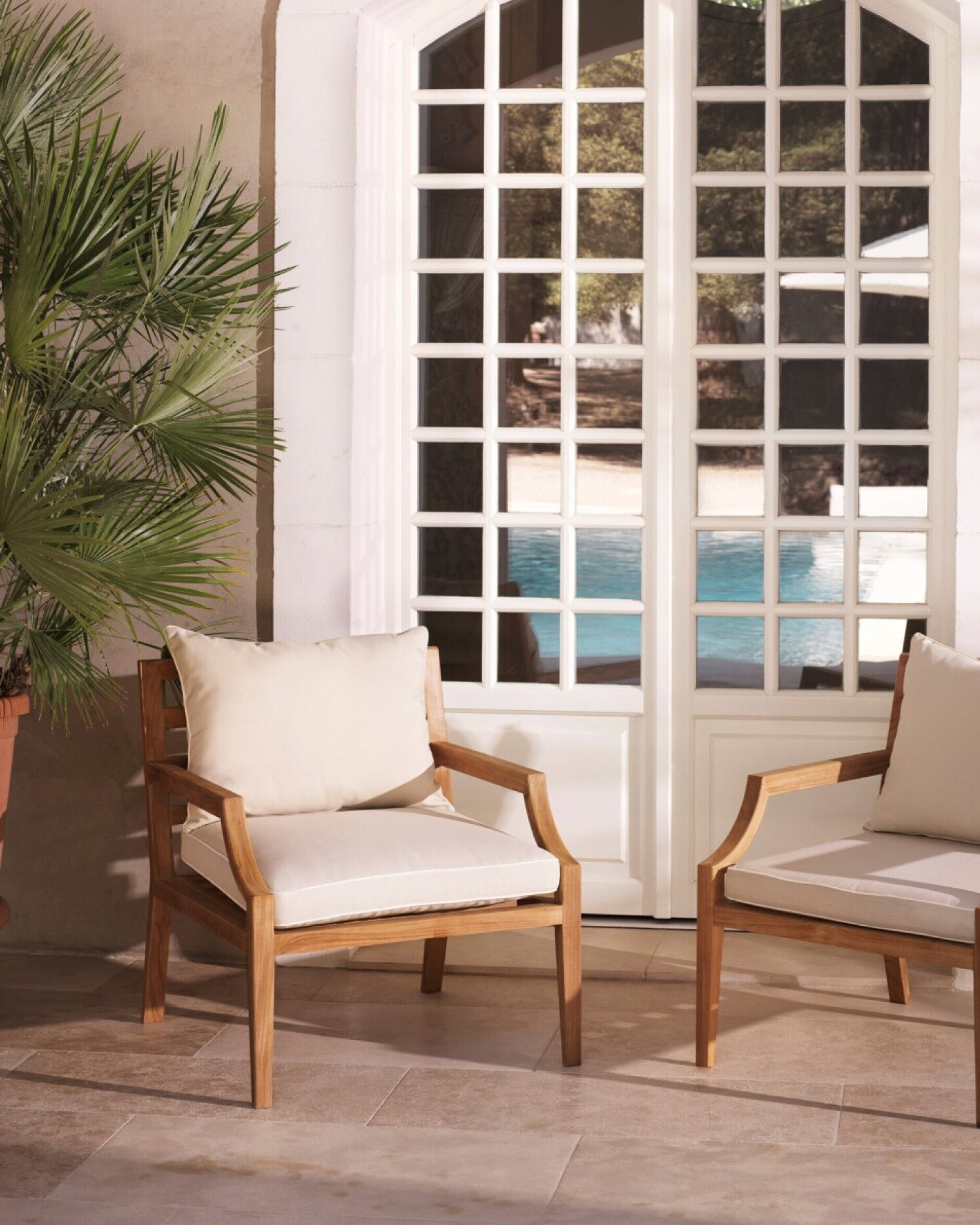 Hera fåtölj natural teak