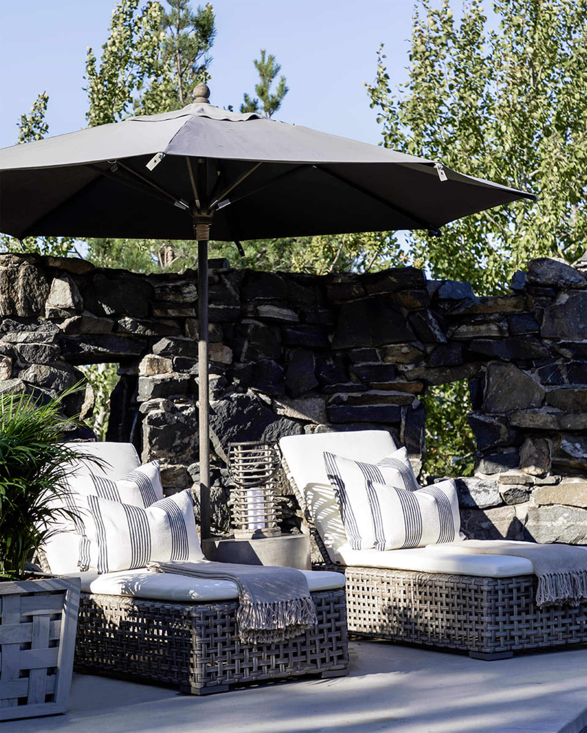 Orlando Sonnenliege Grau