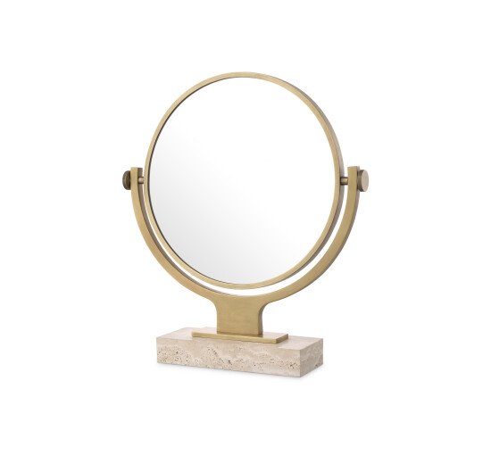 Briançon mirror antique brass
