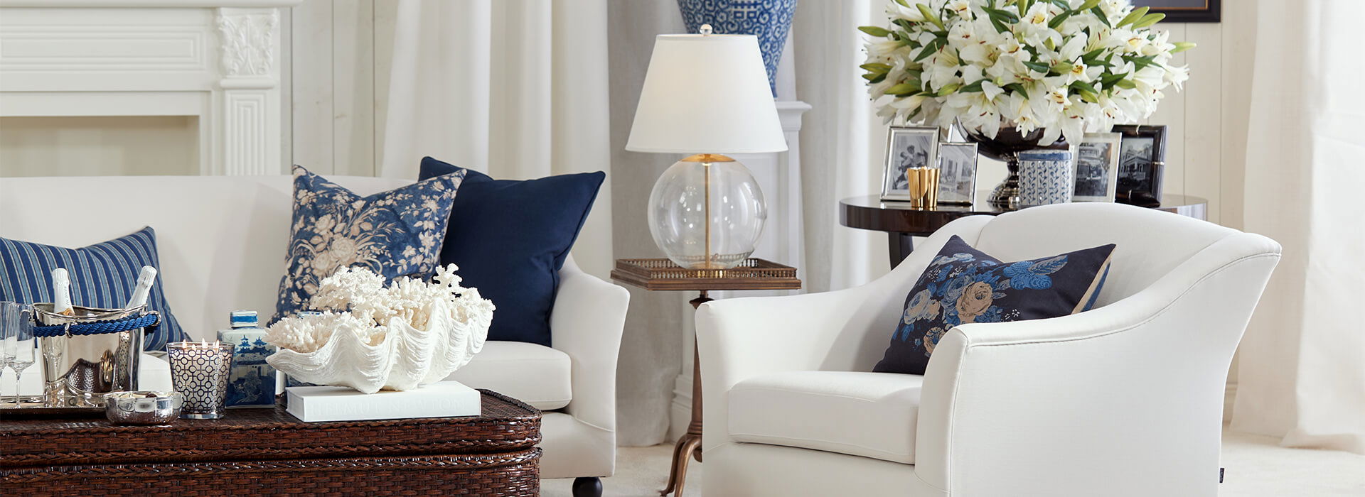 Blue & White Interiors