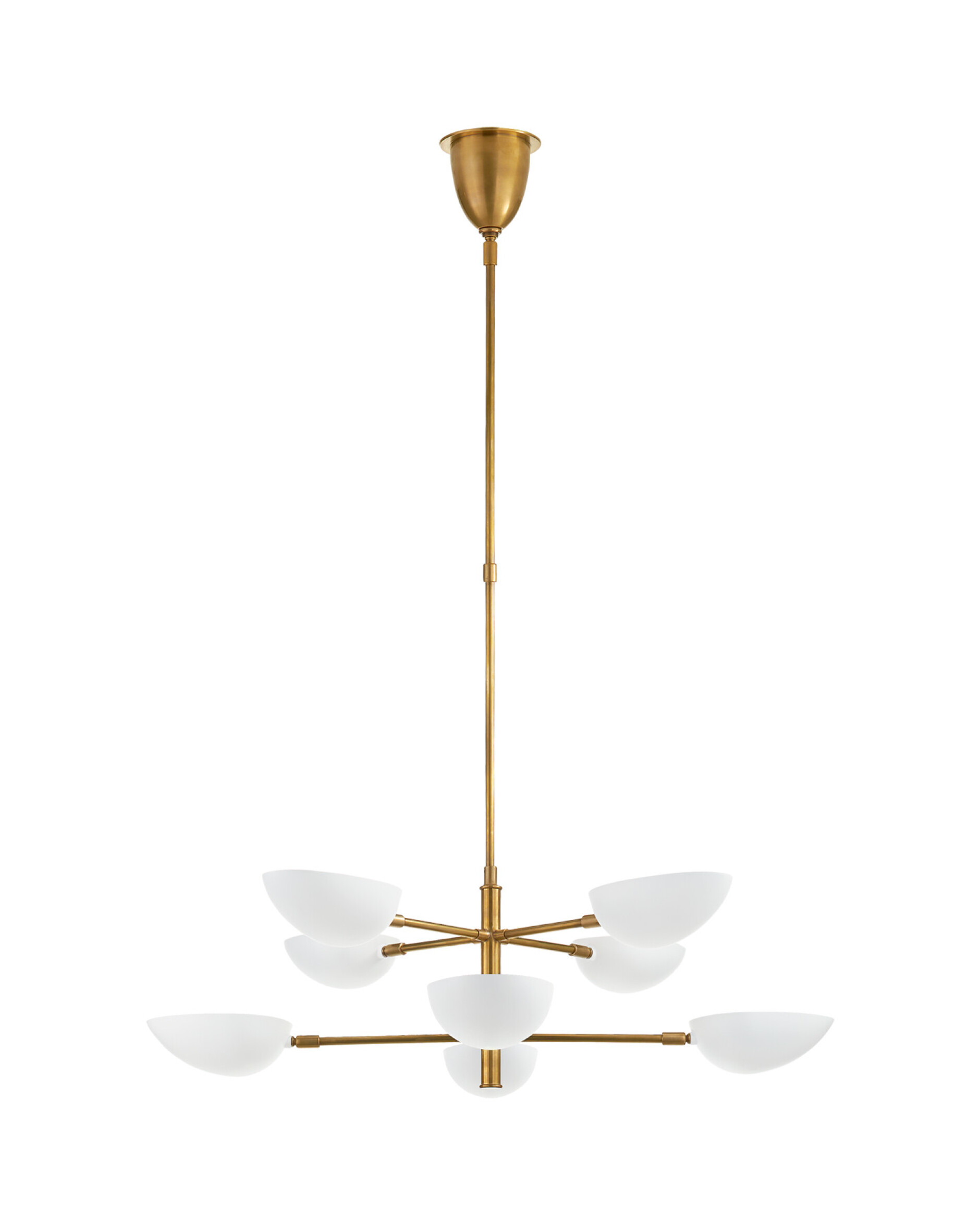 Graphic takkrona dubbel antik mässing