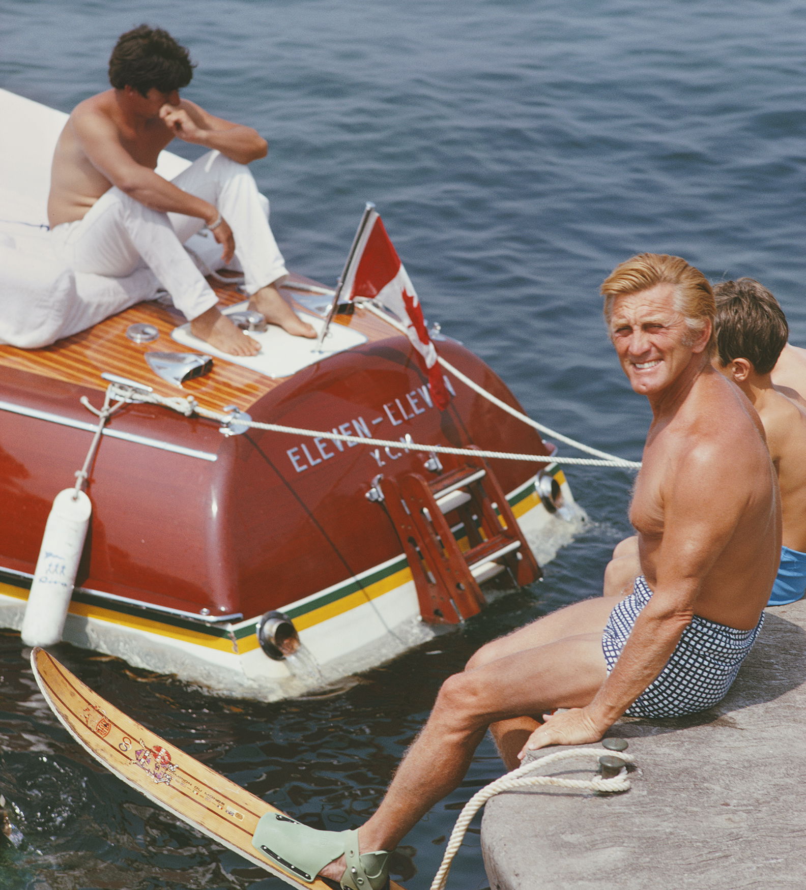 Kirk Douglas In Antibes
