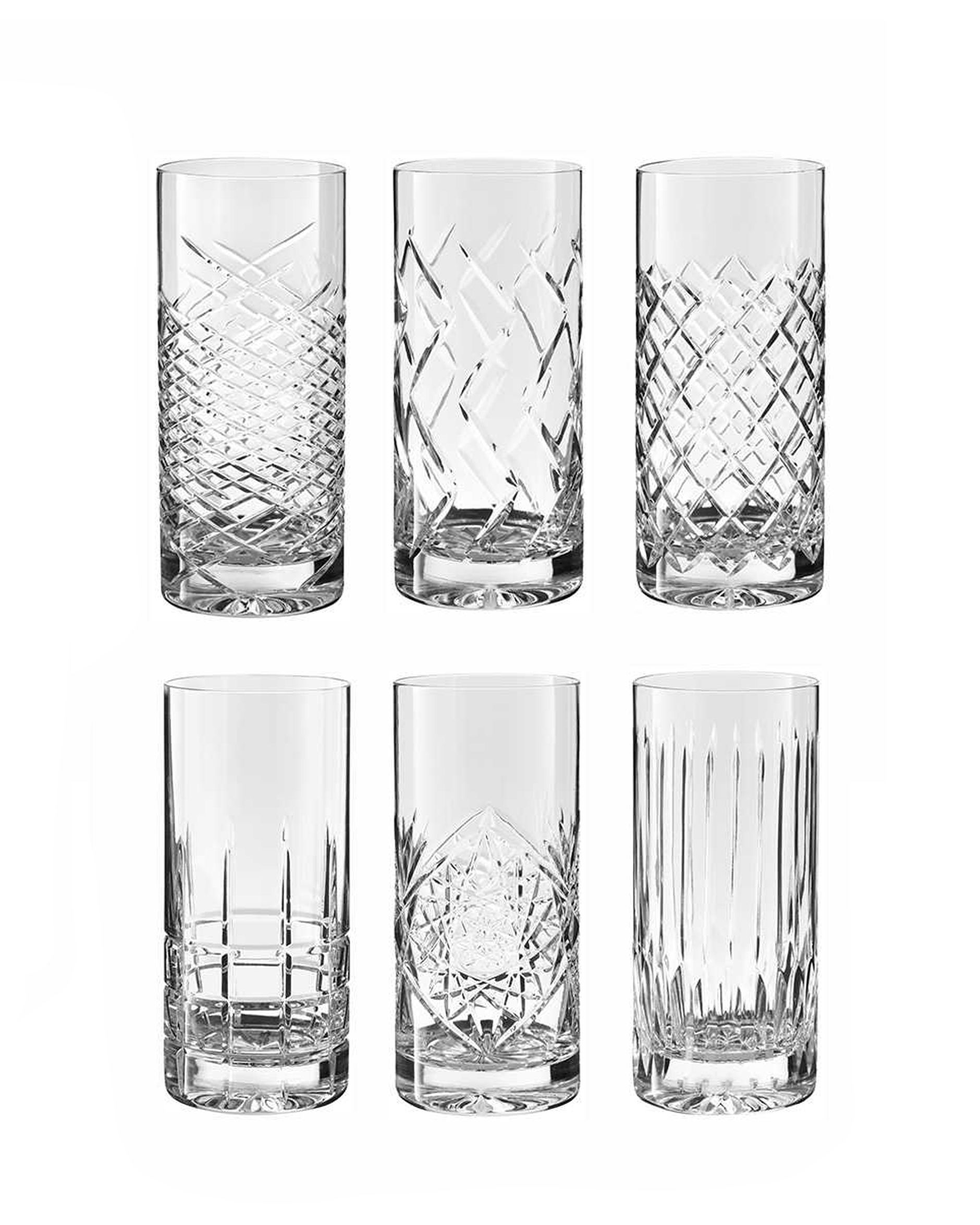 JFK Highball-Gläser Kristall 6er-Pack OUTLET