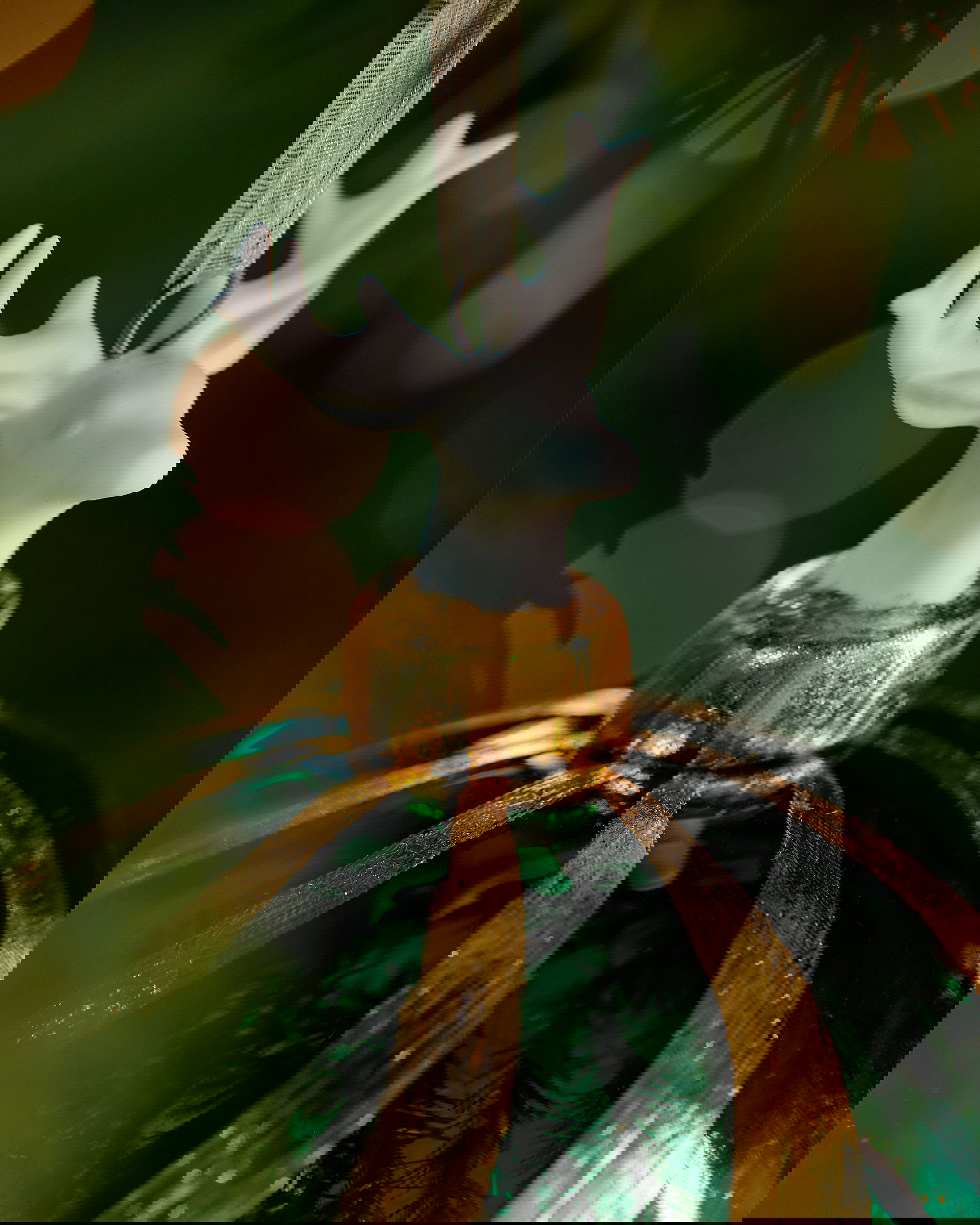 Noble Deer Bauble Green 10cm