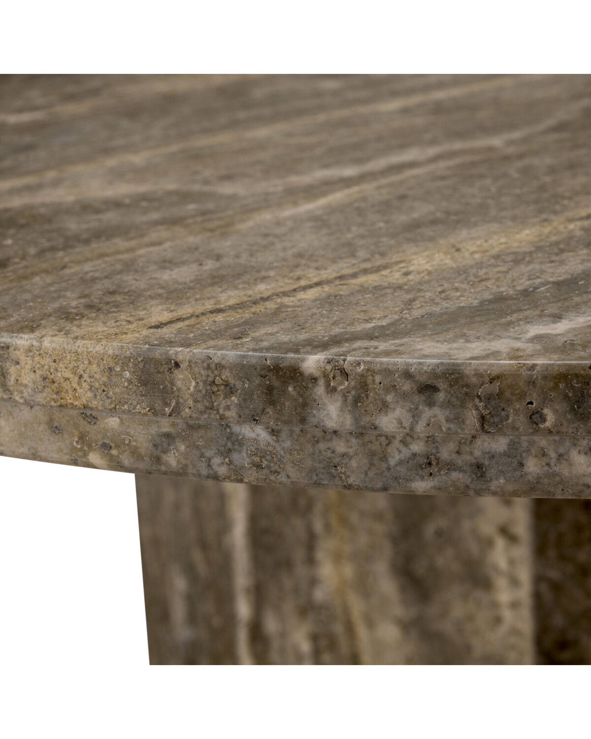Florence Coffee Table Silver Travertine