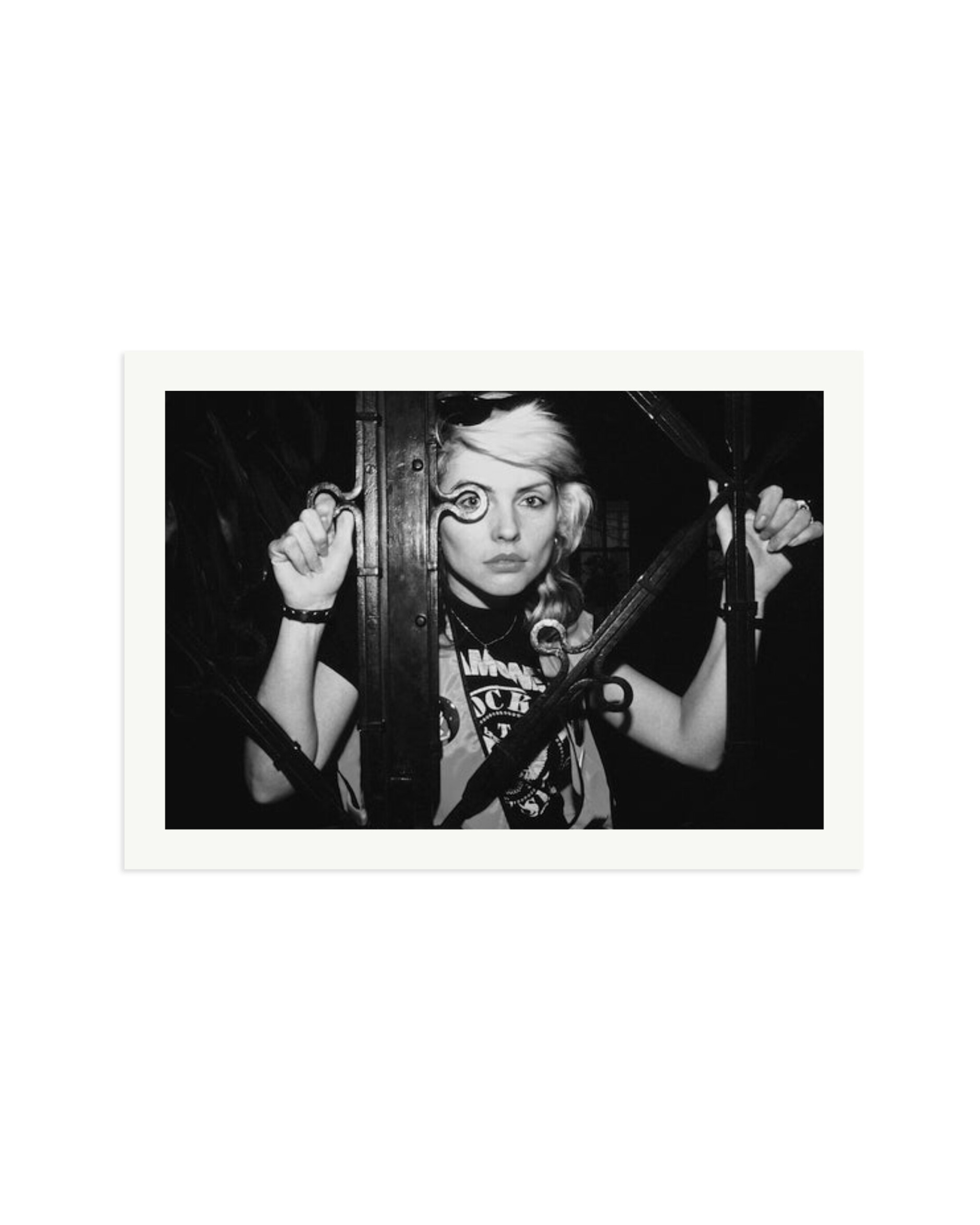 Debbie Harry of Blondie Black & White Print Only / XXL