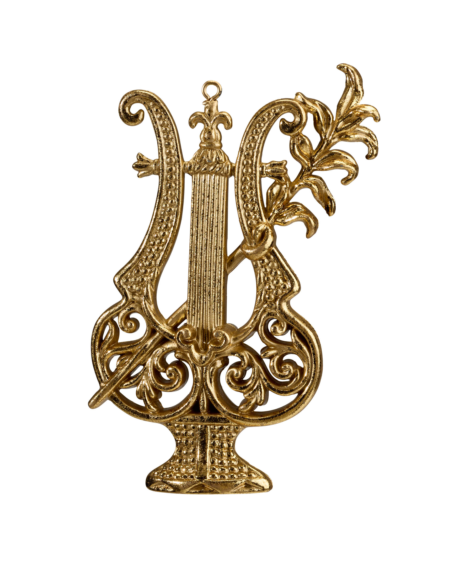 Aria lyra julgransdekoration guld