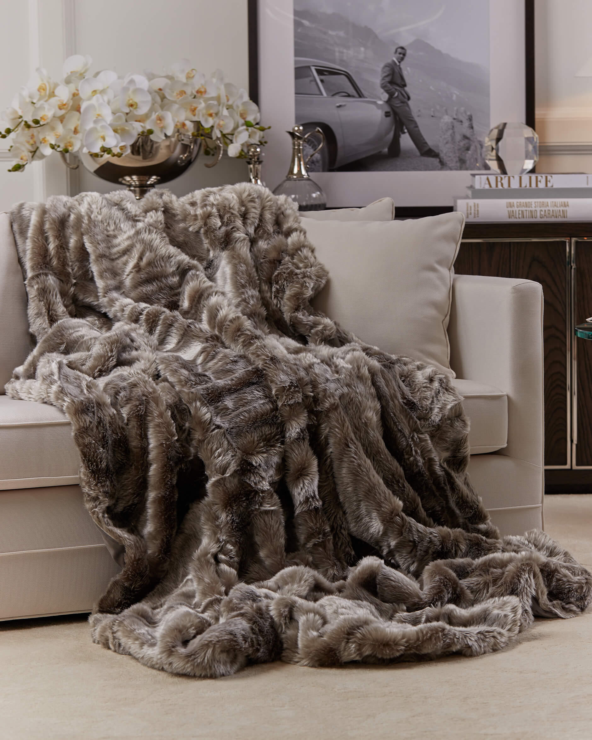 Whistler överkast silver fox