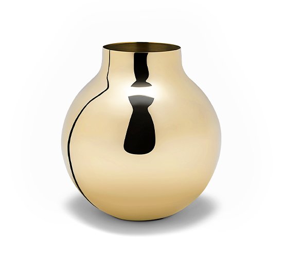 L - Boule Vase Brass Mini