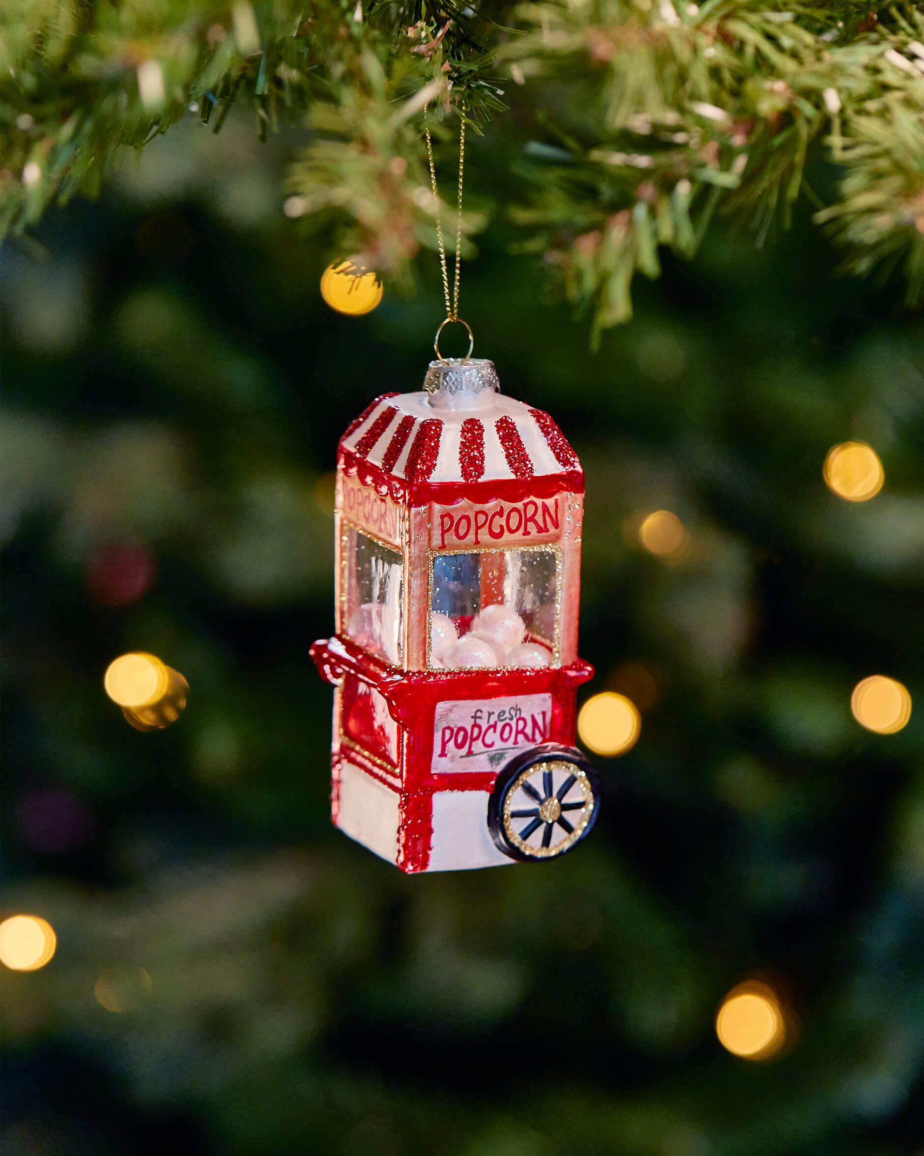 Roy-joulukoriste, popcorn-kone