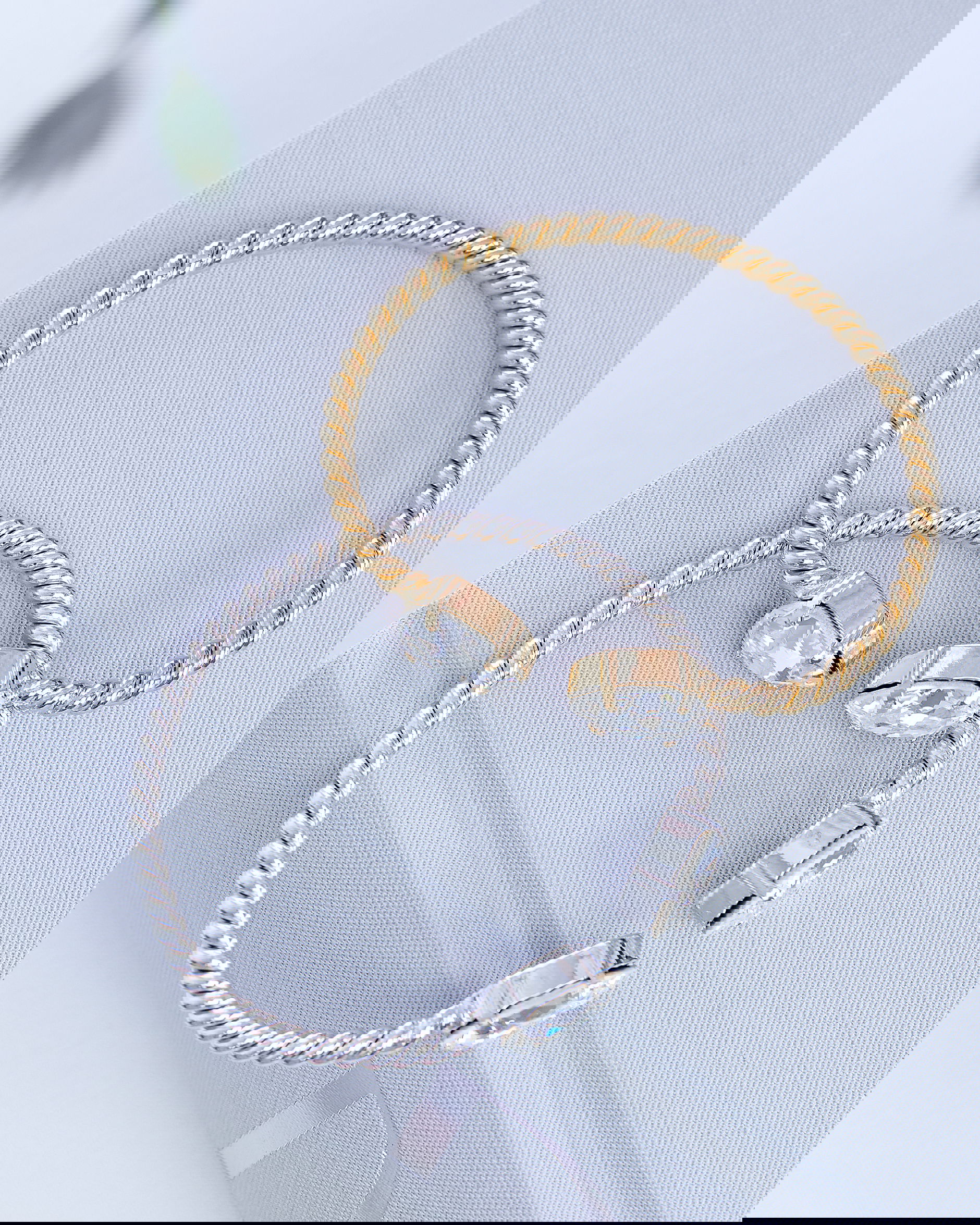 Mini Drop armband crystal rhodium