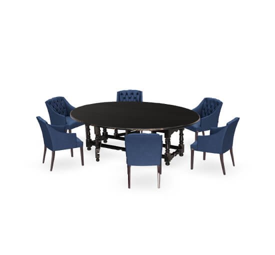 Indigo - Balmoral Dining Table With Delano Chair Sand