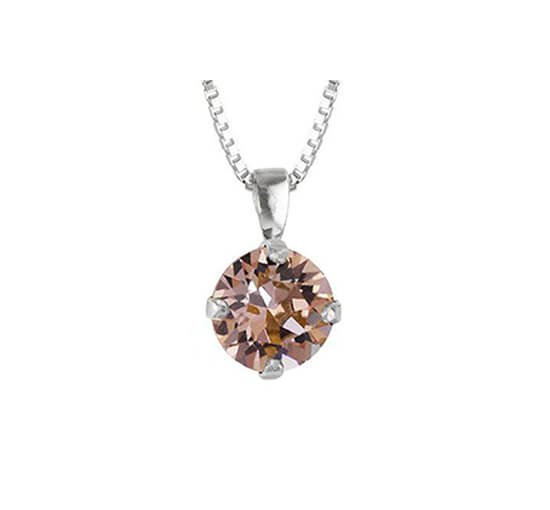 Vintage Rose - Classic Petite Necklace Crystal Rhodium