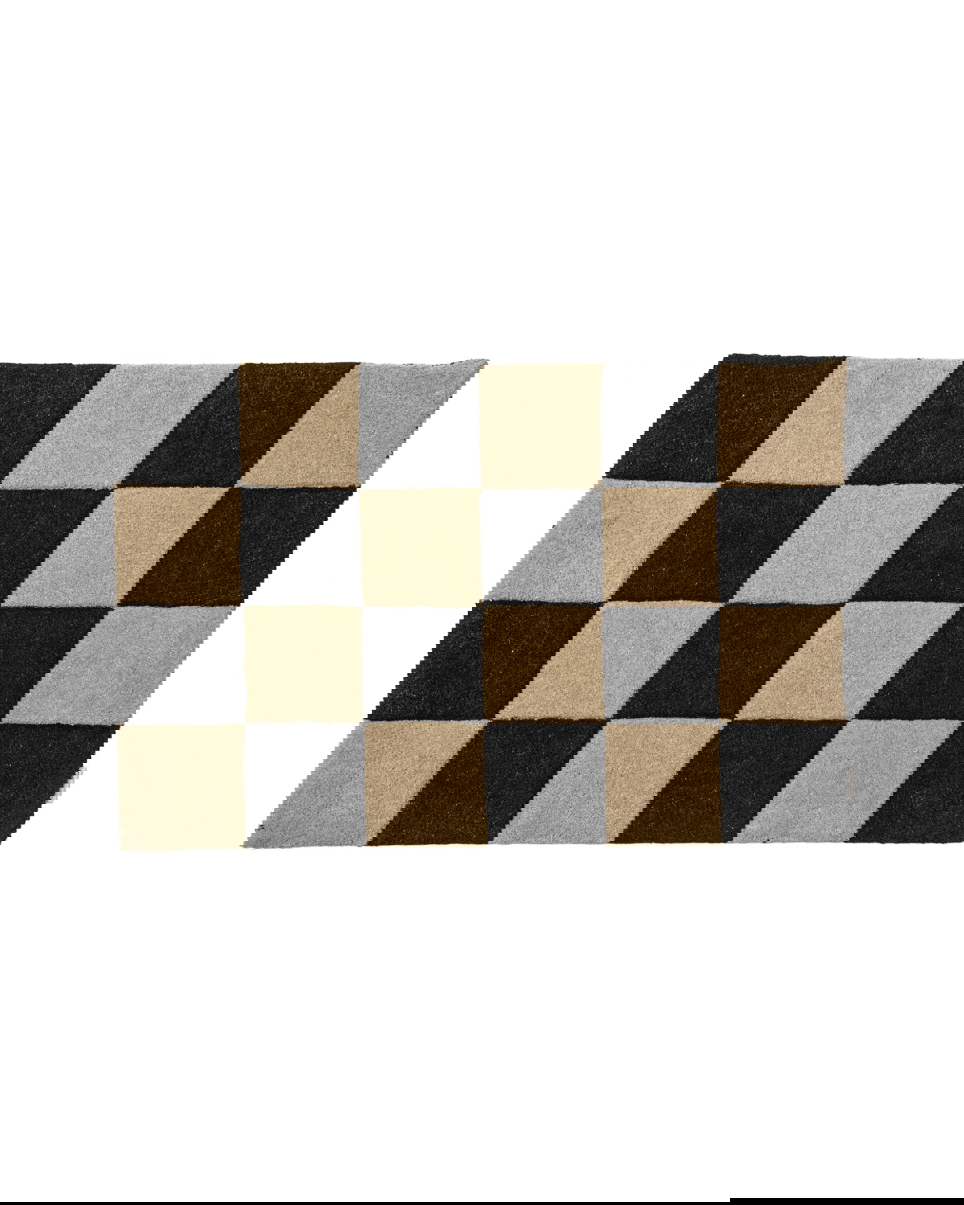 Doormat Square black natural